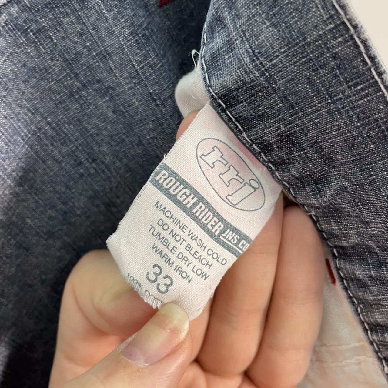 Other 90s Raver Techno Denim Shorts Size US 33 - 3 Thumbnail