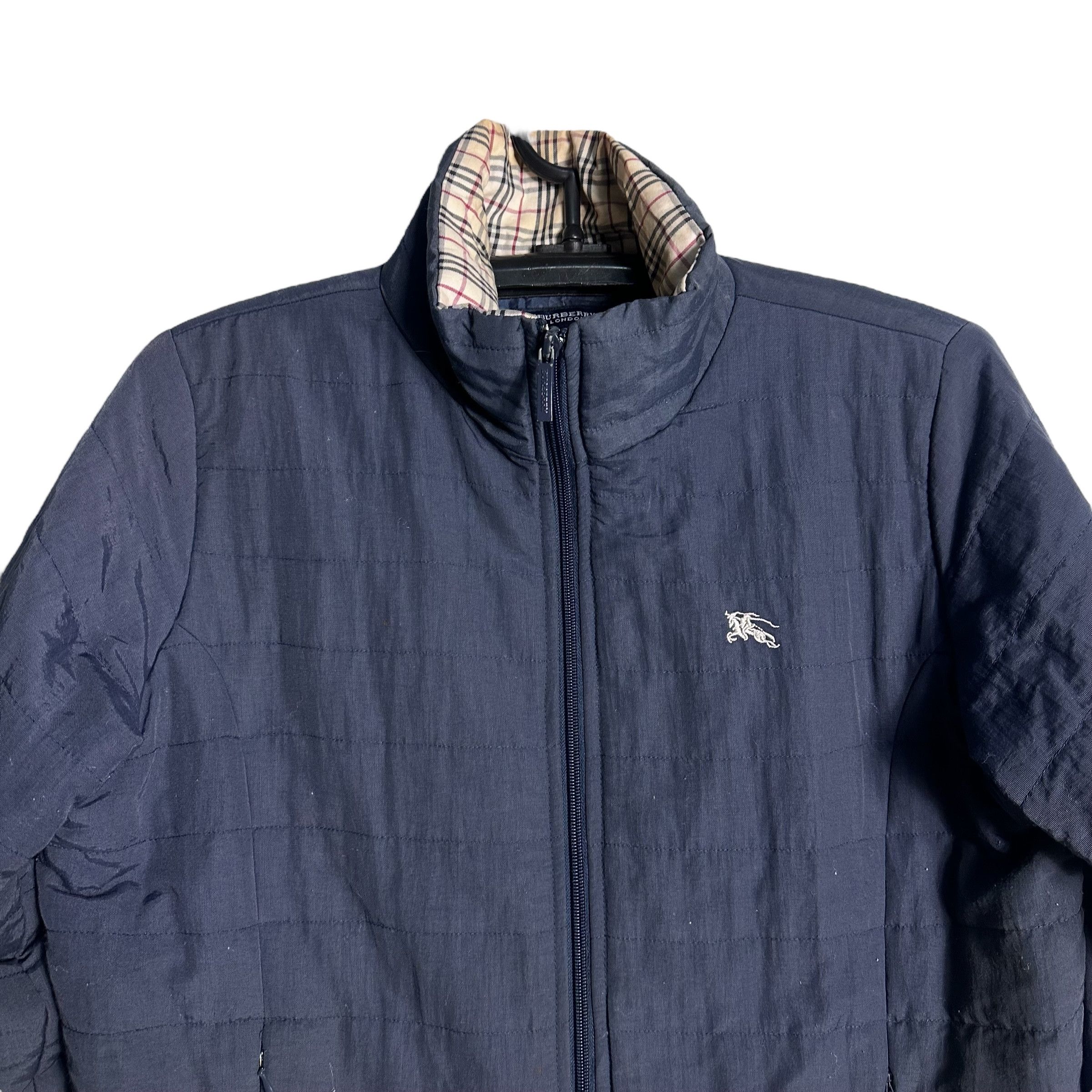 Burberry 🔥RARE🔥Vintage Burberry London Puffer Bomber Jacket Size US L / EU 52-54 / 3 - 2 Thumbnail