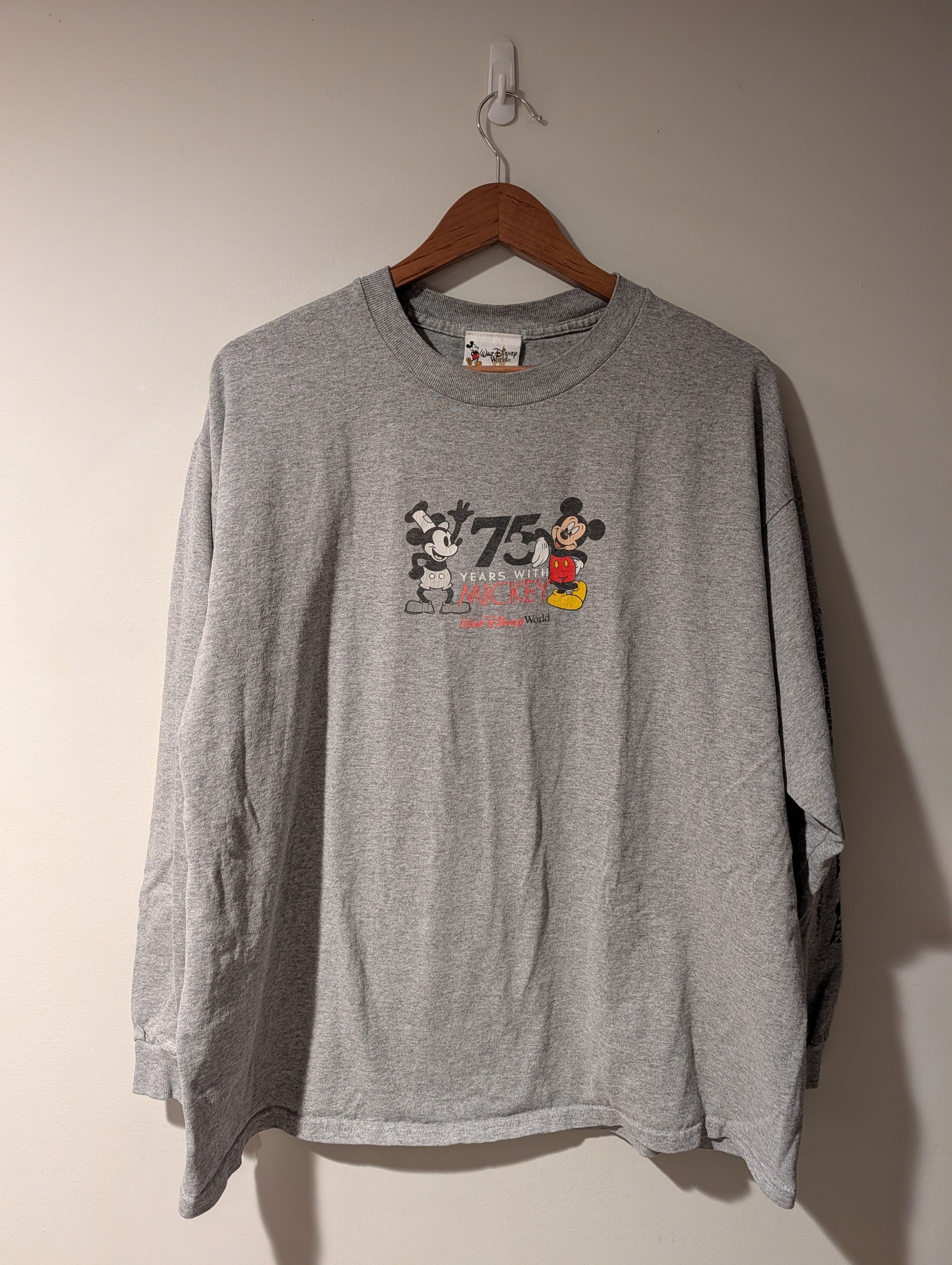 Disney Disney 75 Years With Mickey Mouse Long Sleeve Shirt Size US XL / EU 56 / 4 - 1 Thumbnail