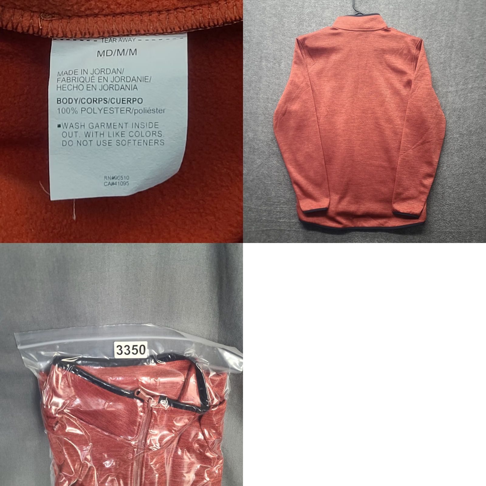 Under Armour Under Armour Fleece Sweatshirt Mens M Red 1/4 Zip Pullover Mock Neck Zip Look Classic Outdoor Sports Size US M / EU 48-50 / 2 - 8 Thumbnail