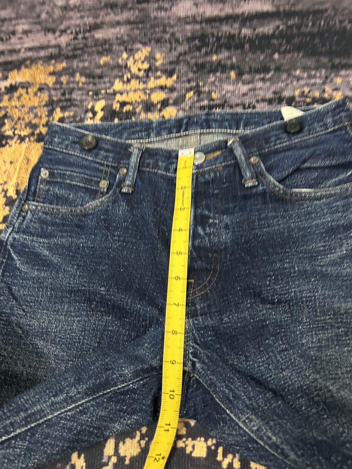 Nigel Cabourn Nigel Carbourn Distressed Selvedge Jeans Size 28" / US 6 / IT 42 - 16 Thumbnail