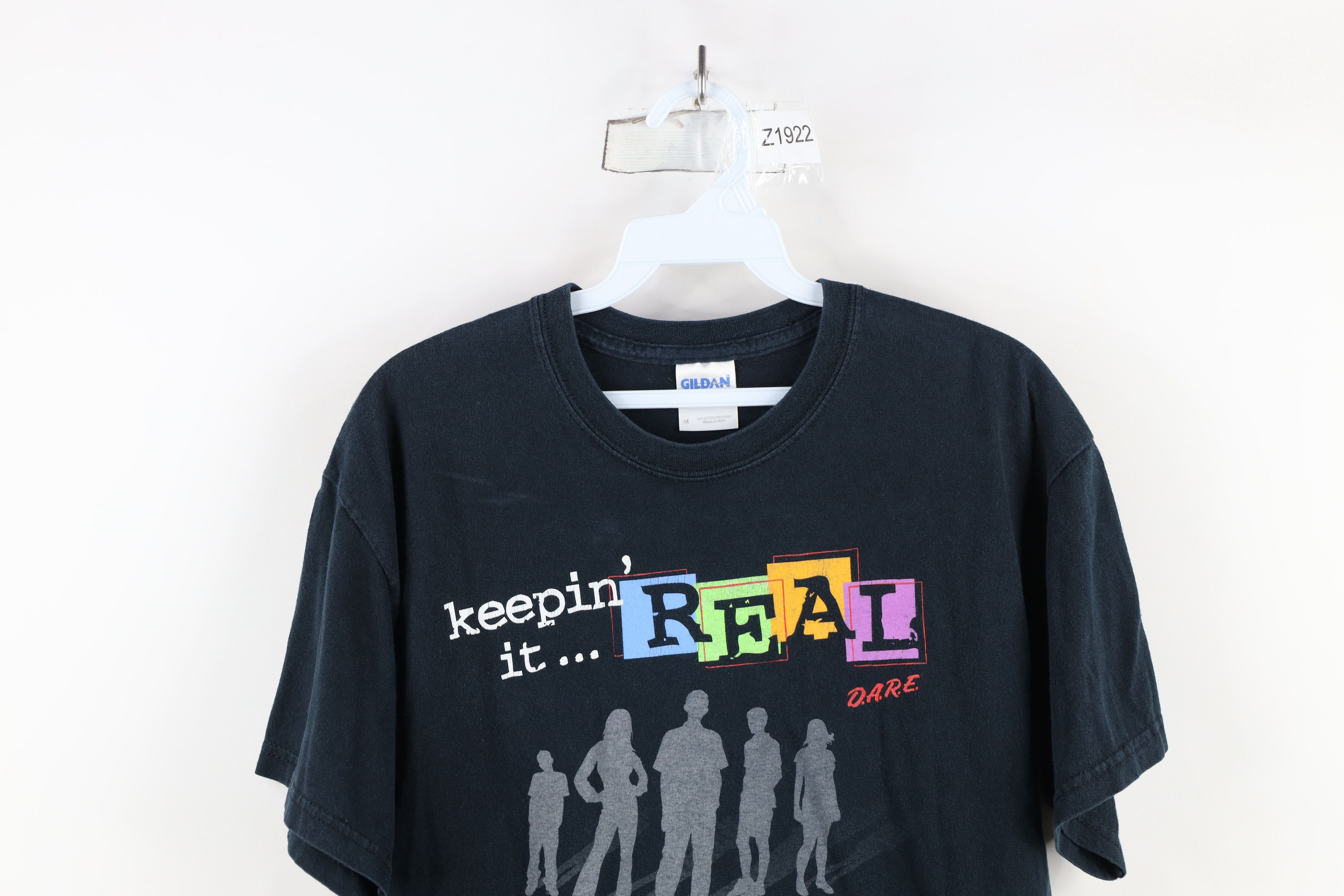 Vintage Vintage Streetwear Spell Out DARE Keeping It Real T-Shirt Size US M / EU 48-50 / 2 - 2 Thumbnail