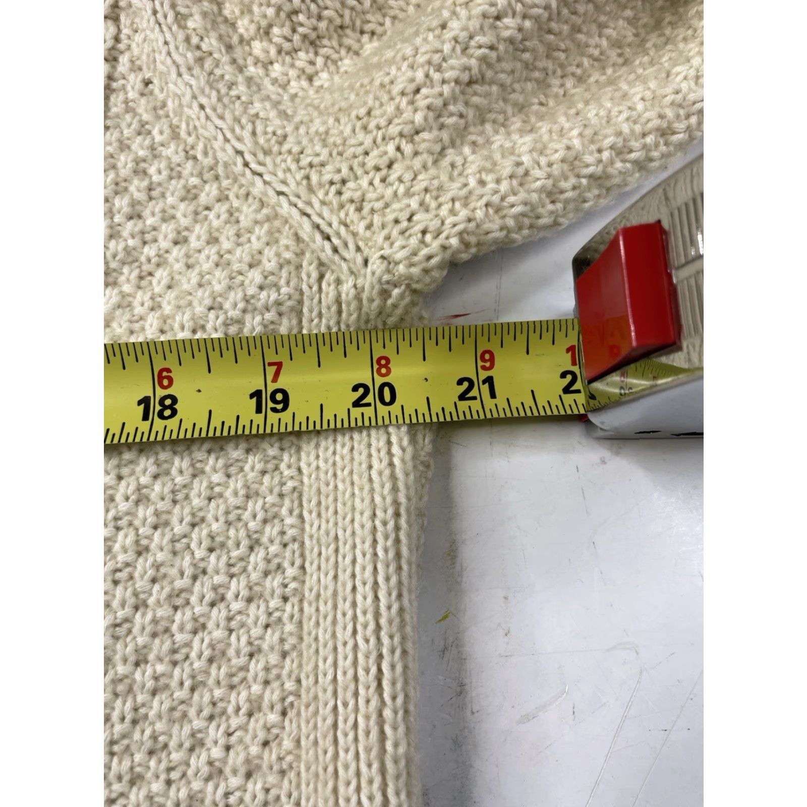 Polo Ralph Lauren VINTAGE Polo Ralph Lauren Sweater Womens Small Ivory Cable Knit Fisherman Aran Pullover Size S / US 4 / IT 40 - 6 Thumbnail