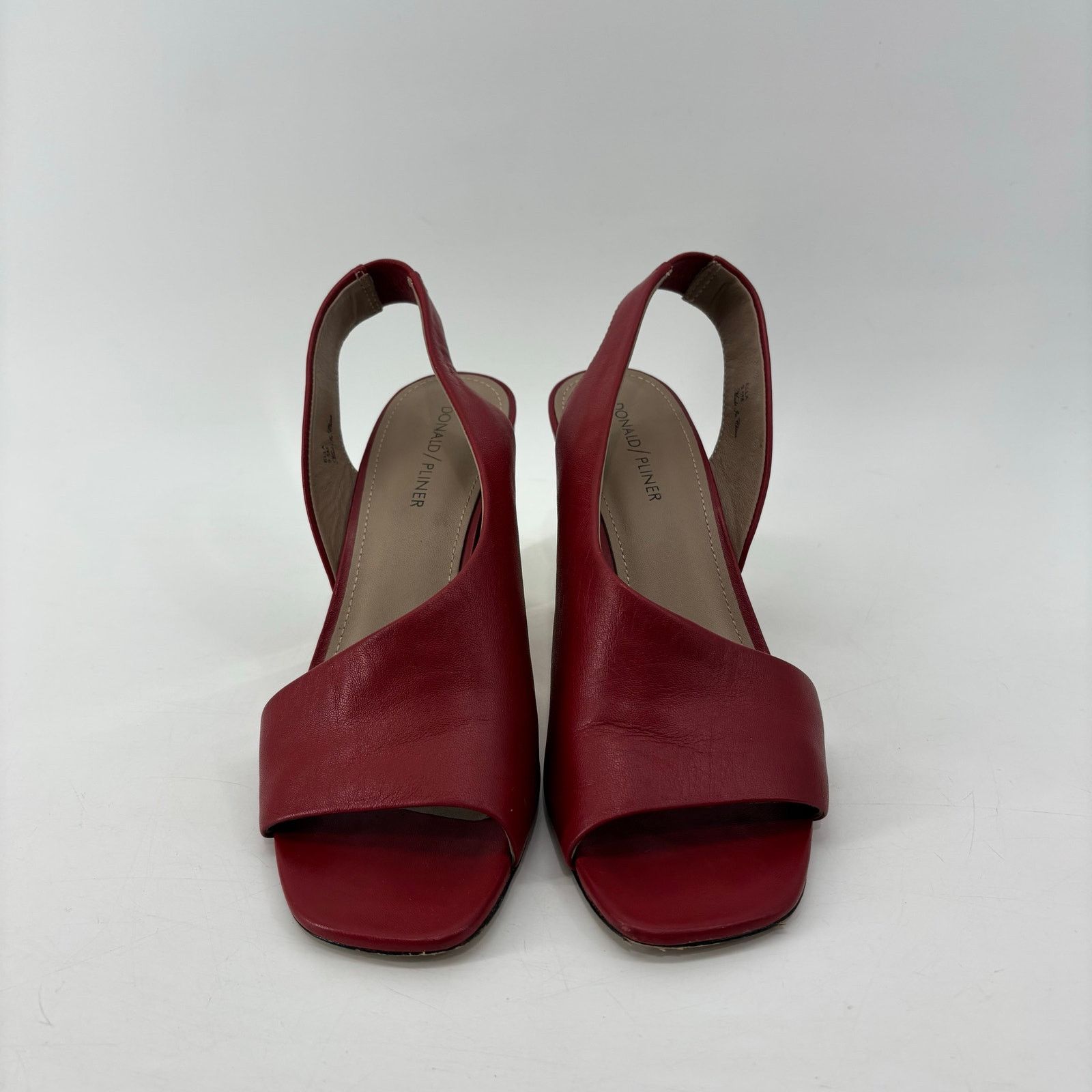 Donald Pliner Donald Pliner Womens Size 9.5 Red Open Toe Pumps Slingback Size US 9.5 / IT 39.5 - 7 Thumbnail