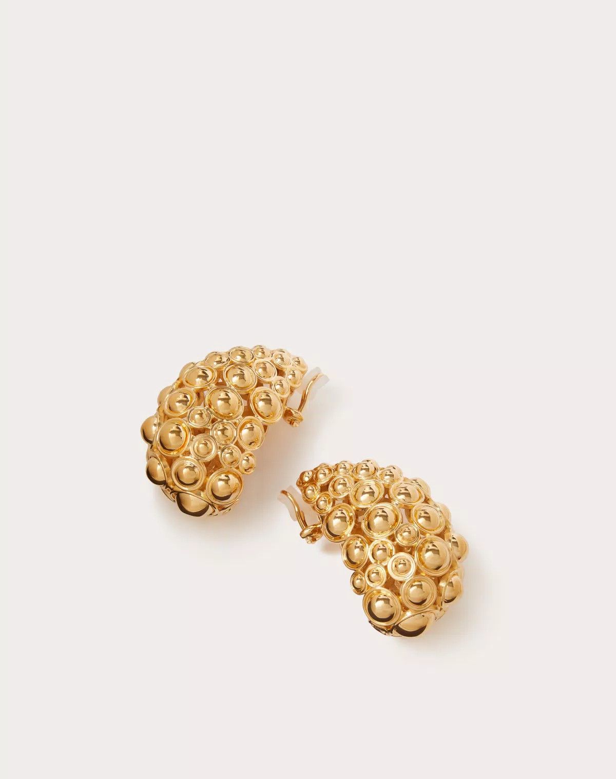 Valentino oc11z0725 Size:OS/ Metal Pineapple Earrings in Golden Size ONE SIZE - 3 Thumbnail