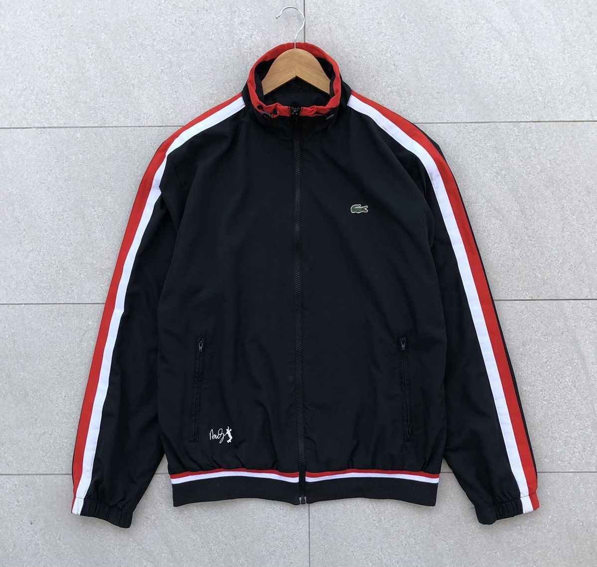 Lacoste Lacoste x Andy Roddick Mens Embroidery Bomber Jacket Size US L / EU 52-54 / 3 - 13 Thumbnail