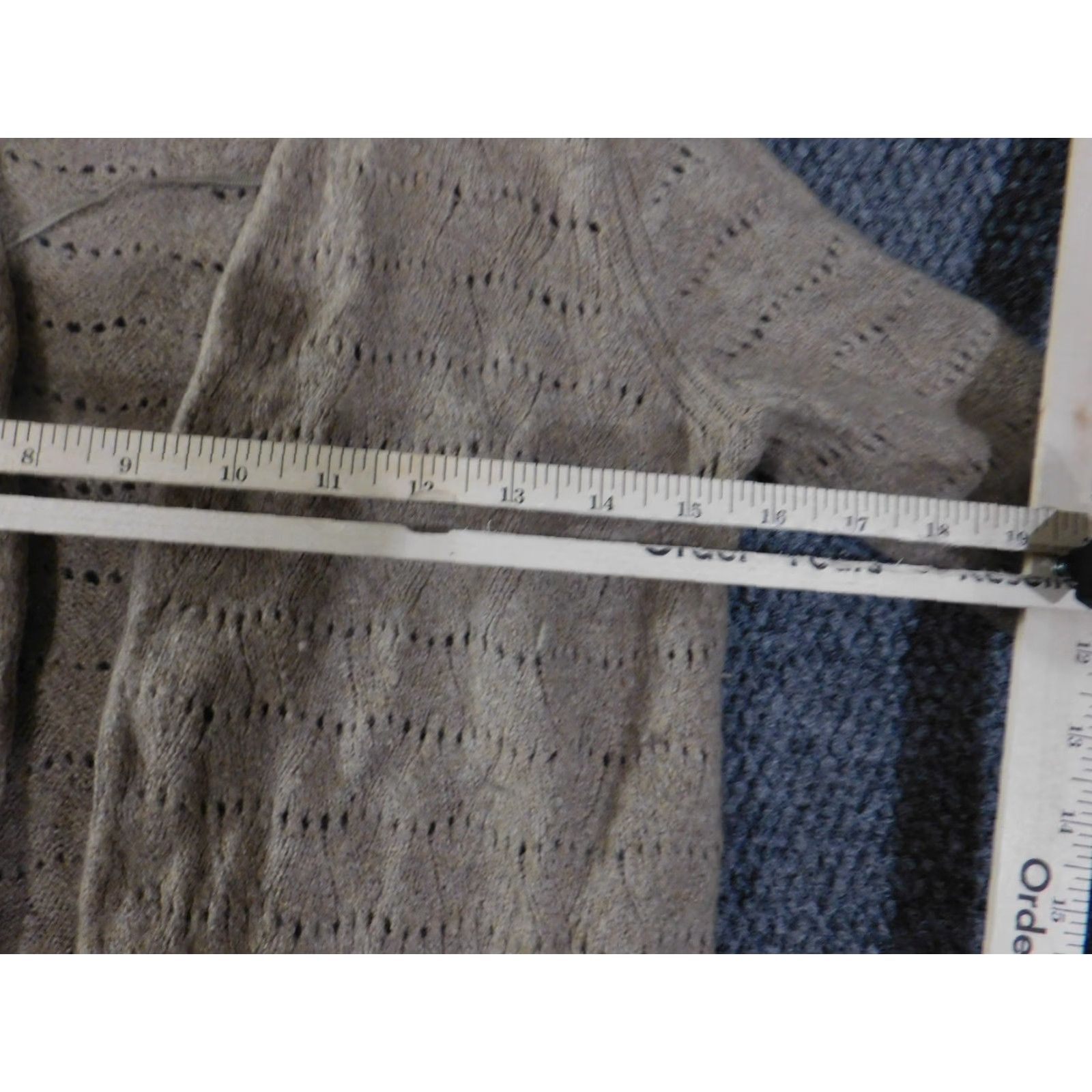 Loft LOFT Cardigan Women Regular Size S Beige Open Knit Lightweight Wool Knit Pattern V-Neck Casual Modern Designer Mens? No. Size S / US 4 / IT 40 - 6 Thumbnail