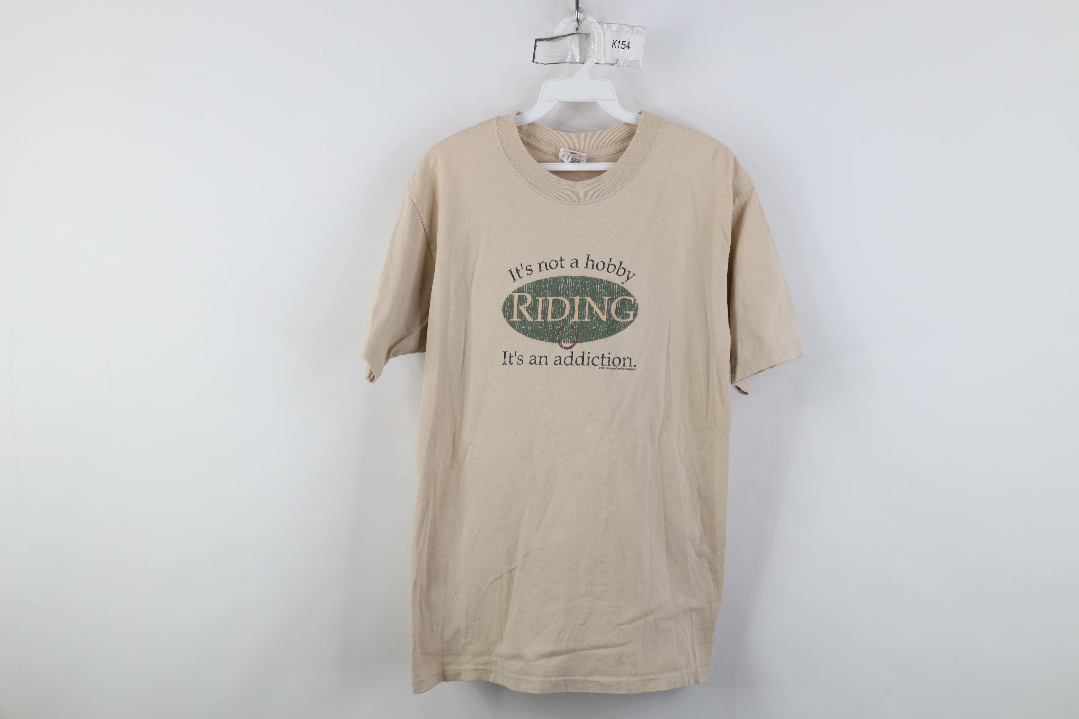 Vintage Vintage Y2K 2001 It's Not a Hobby Horse Riding T-Shirt Size M / US 6-8 / IT 42-44 - 1 Thumbnail