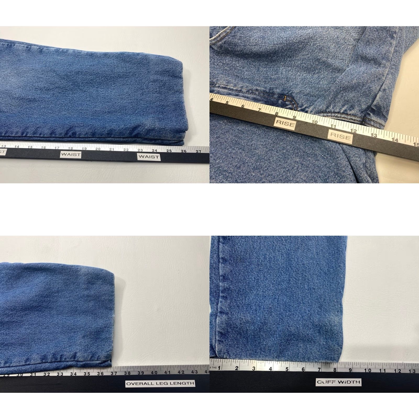 Vintage L.L. Bean Jeans Mens 38x26 Denim Blue Classic Fit 5-Pocket Lined 8557 Size US 38 / EU 54 - 9 Thumbnail
