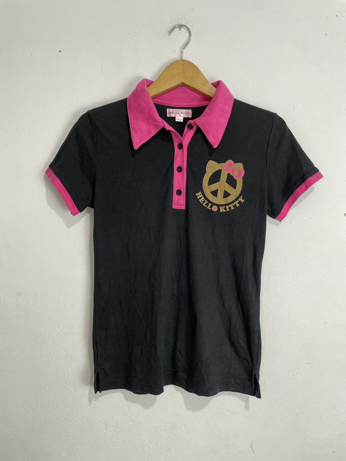 Japanese Brand Y2K Hello Kitty polo tshirt poem hysteric style Size L / US 10 / IT 46 - 1 Thumbnail