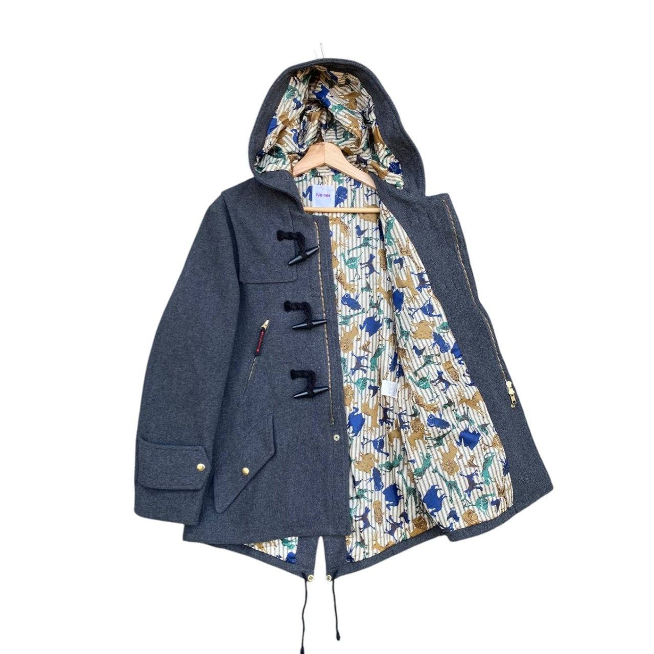 Ne-Net Né-net Issey Miyake Japan Designer Wool Toggle Duffle Coat Size US M / EU 48-50 / 2 - 13 Thumbnail