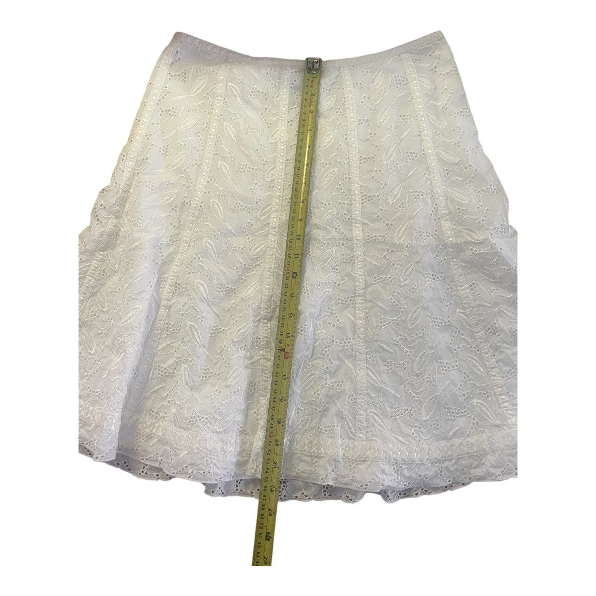 Nygard Nygard Collection skirt Womens Sz 10 White embroidery Lined Size 32" / US 10 / IT 46 - 7 Thumbnail