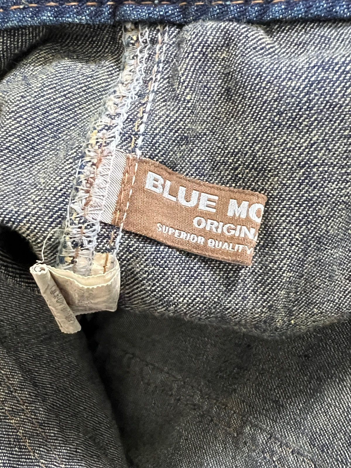 Japanese Brand Blue Moon Blue 🇯🇵 Low rise Flare Cargo Monkey Jeans Size US 32 / EU 48 - 14 Thumbnail