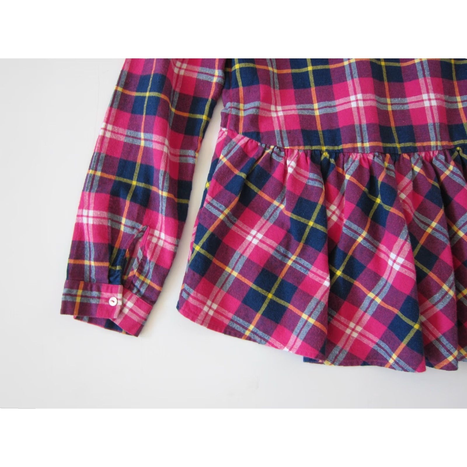 Vintage Sundance Blouse Plaid Button Down 100% Cotton Flannel Pink Small Women Size S / US 4 / IT 40 - 5 Thumbnail