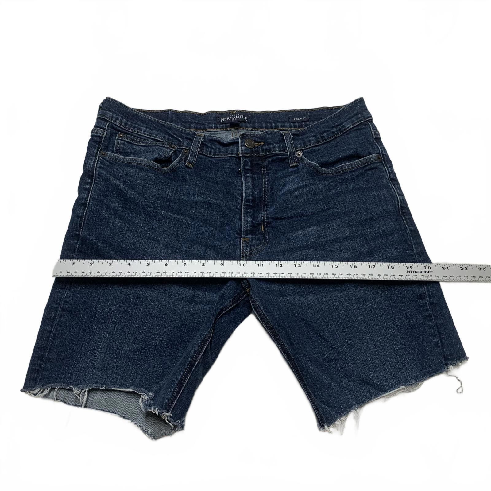 J.Crew J.Crew Mercantile 34x32 Dark Blue Denim Cutoff Shorts Size US 34 / EU 50 - 5 Thumbnail