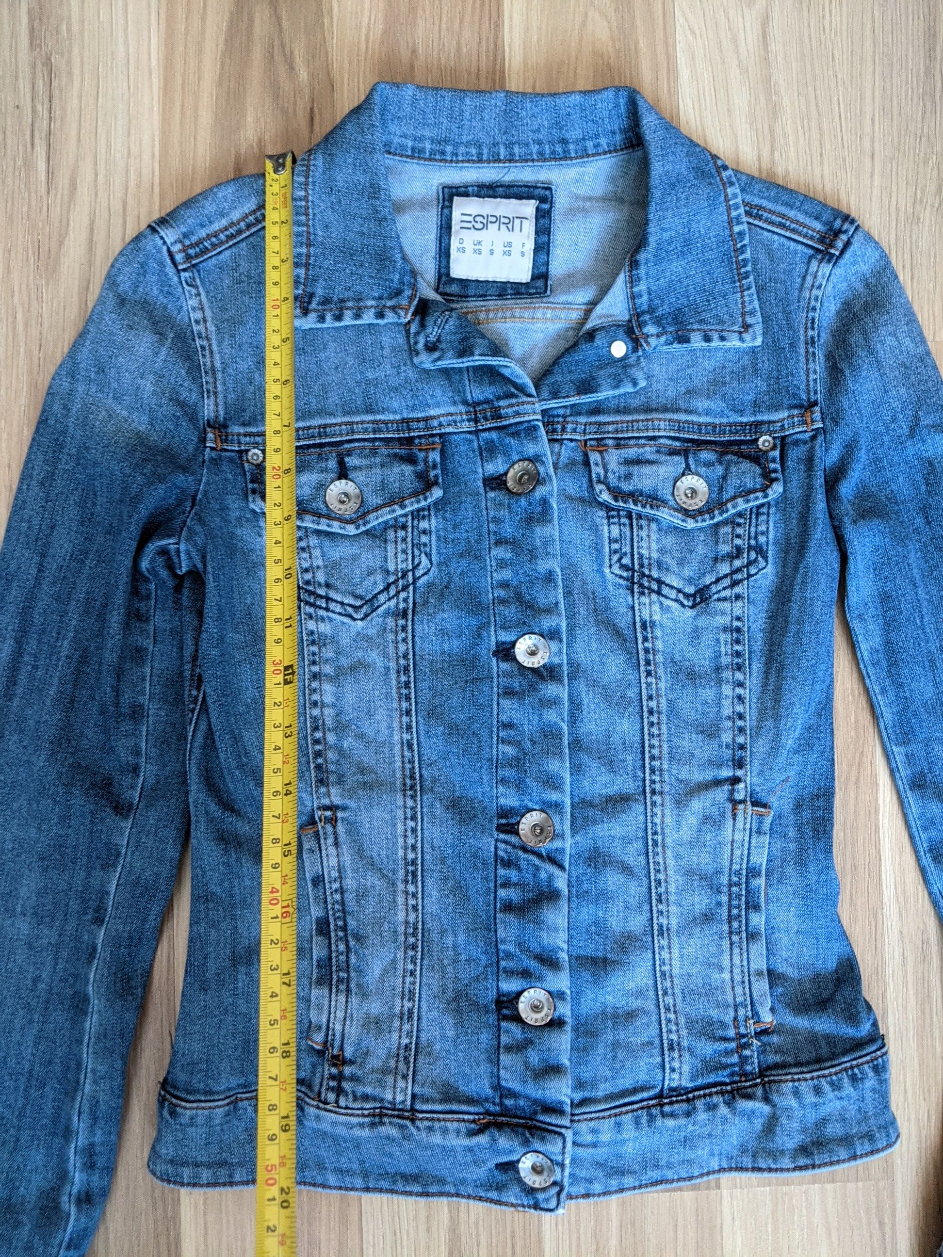 Esprit ESPRIT Womens Denim Jacket size XS US Blue Cotton Size XS / US 0-2 / IT 36-38 - 8 Thumbnail
