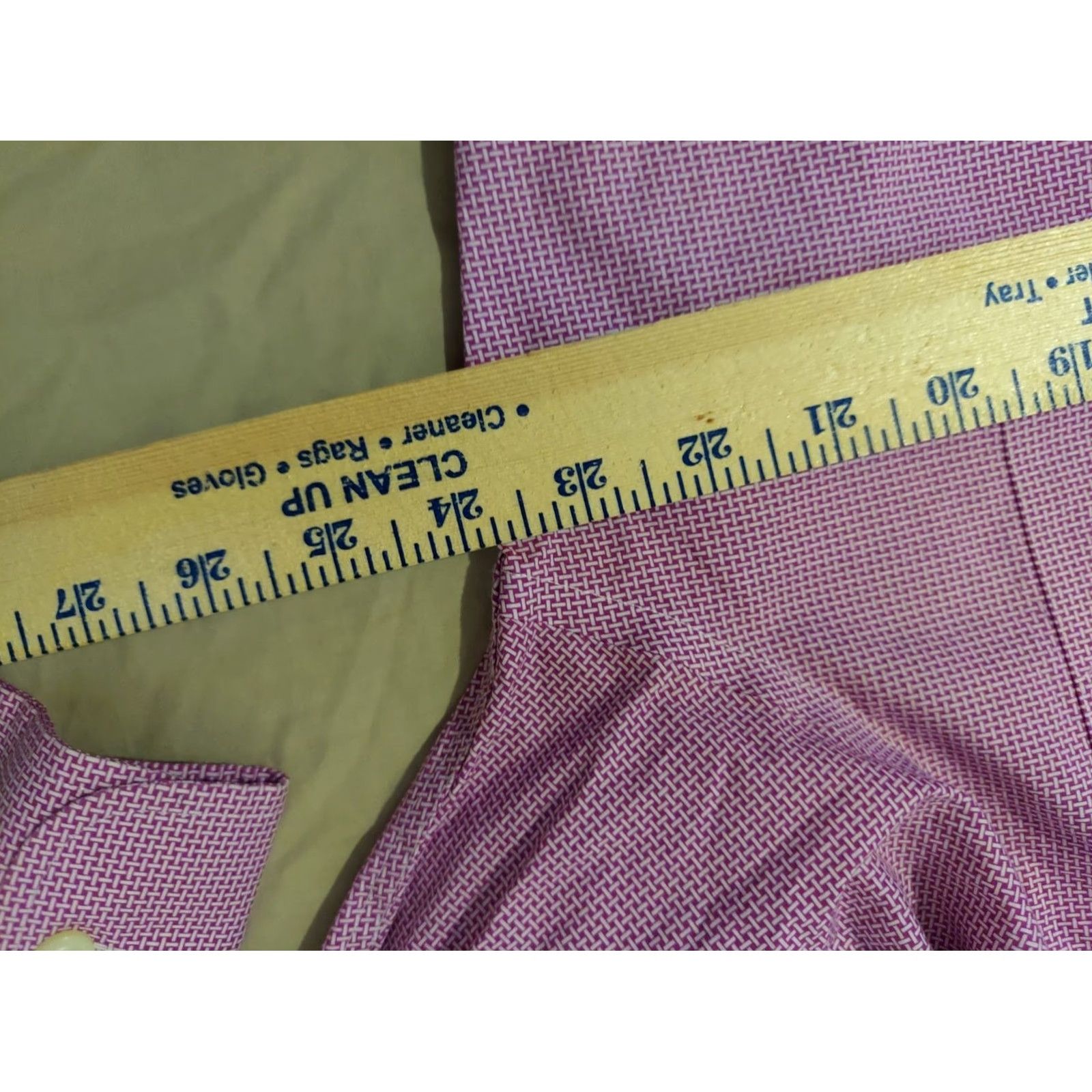 Polo Ralph Lauren Polo Ralph Lauren Dress Shirt Purple 16.5 34 35 Button Cotton Mens Long Sleeve Vintage: No 100% Cotton Classic Regular Collar Size 46R - 5 Thumbnail