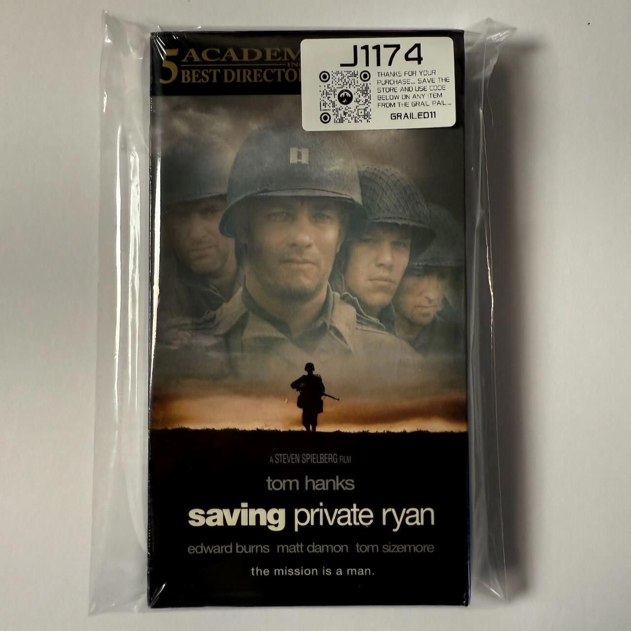 Designer RARE DS Saving Private Ryan SEALED VHS Movie MINT 1999 Size ONE SIZE - 8 Thumbnail