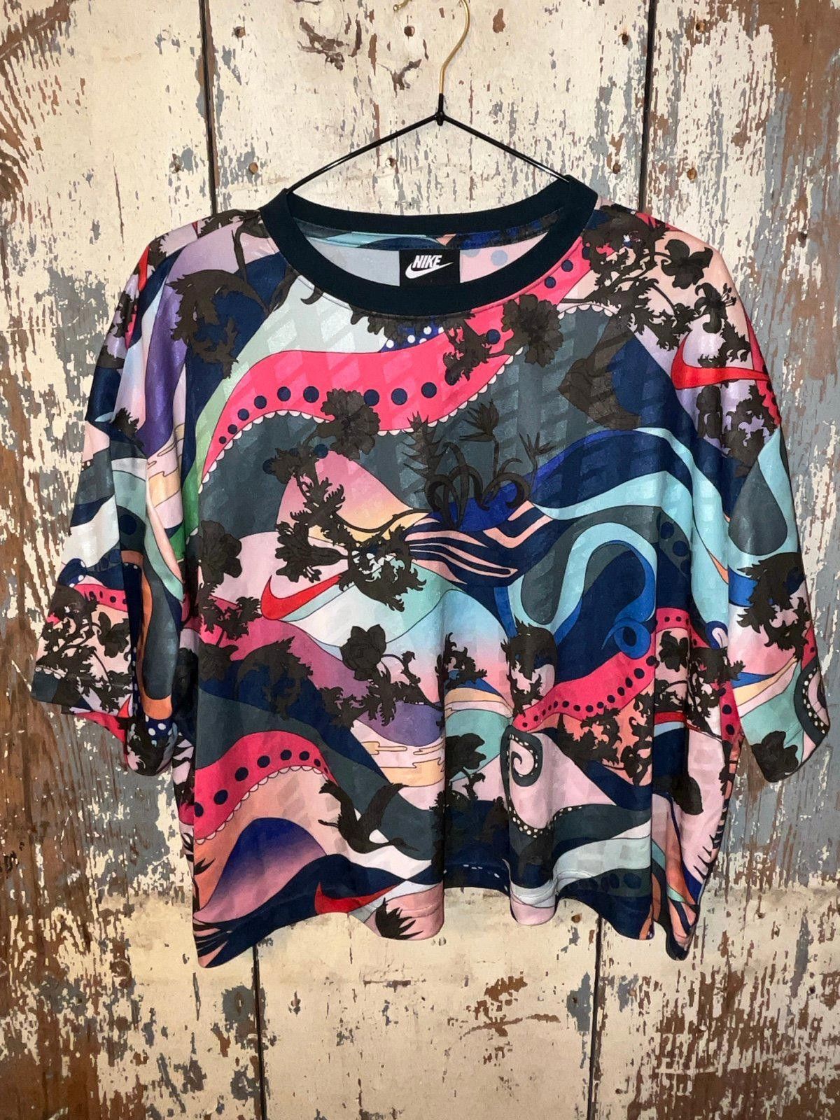Nike Nike Retro Print Crop Tee, XL, short sleeve womens shirt Size XL / US 12-14 / IT 48-50 - 3 Thumbnail
