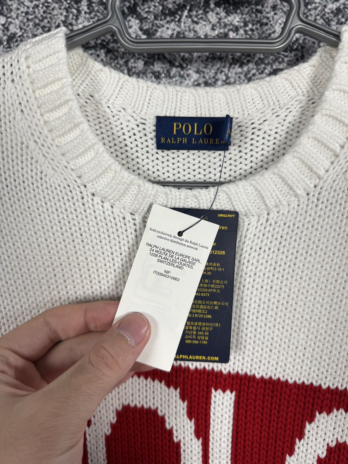 Polo Ralph Lauren Men’s Polo Ralph Lauren Knit Crew Sweater Big Logo Size M Size US M / EU 48-50 / 2 - 8 Thumbnail