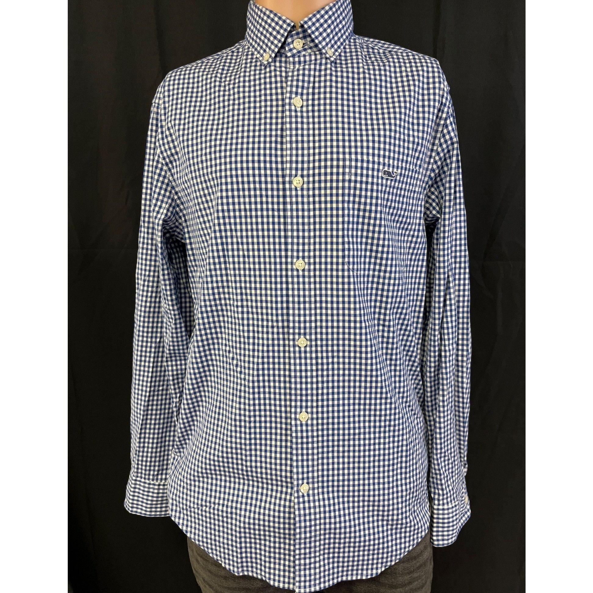 Vineyard Vines Vineyard Vines Men's Blue Check Shirt/Button Up SzS SKU 4067 Size US S / EU 44-46 / 1 - 1 Thumbnail