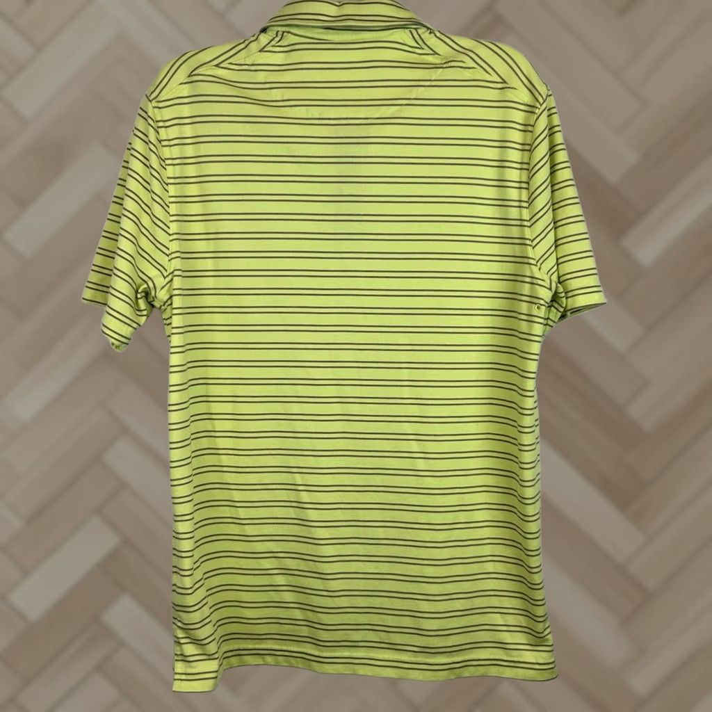 Nike Nike Polo Shirt Mens M Dri Fit Stripe Green Cotton Blend Golf Preppy Size US M / EU 48-50 / 2 - 1 Thumbnail