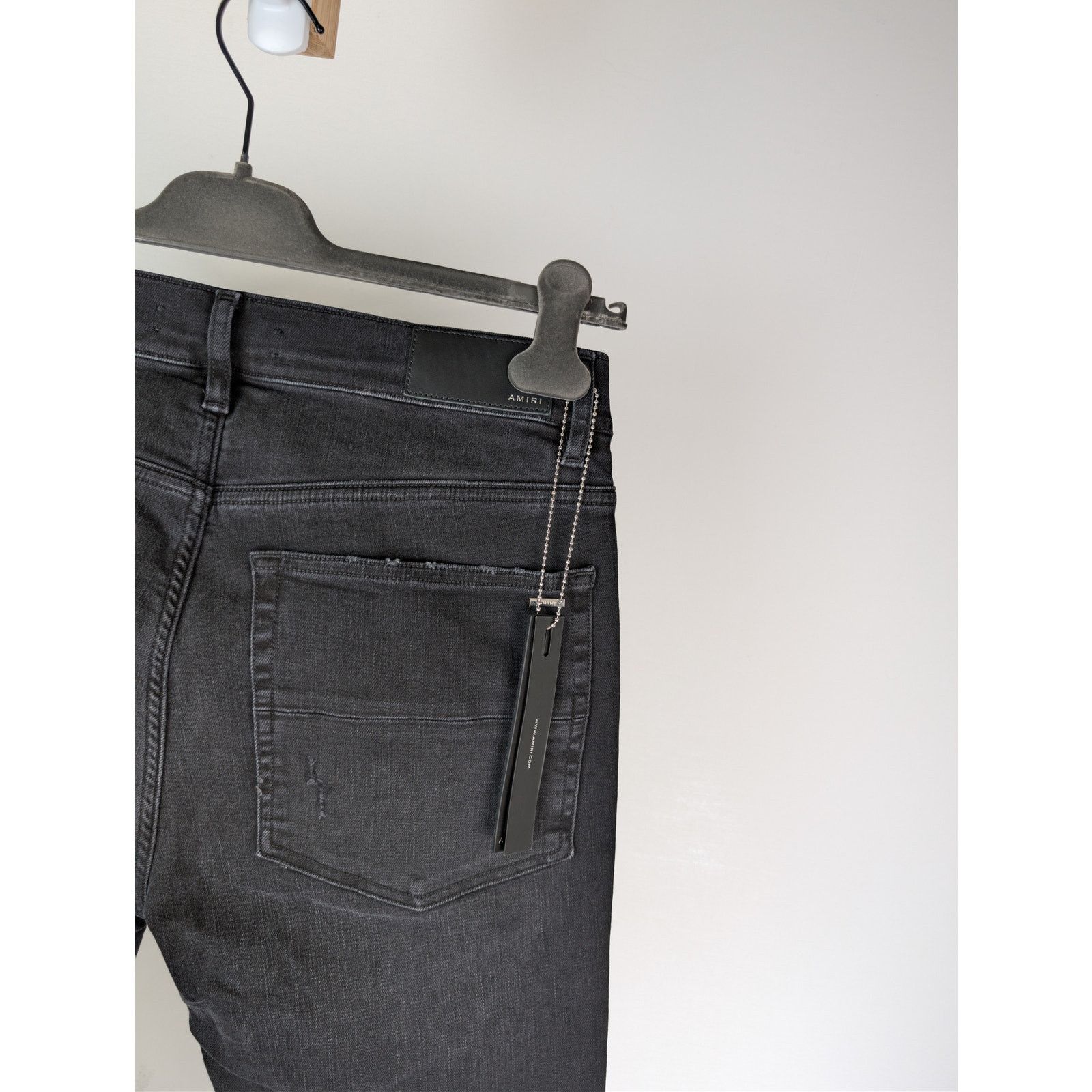 Amiri o1rshd1 MA Quad Applique Skinny Jeans in Black Size US 32 / EU 48 - 14 Thumbnail