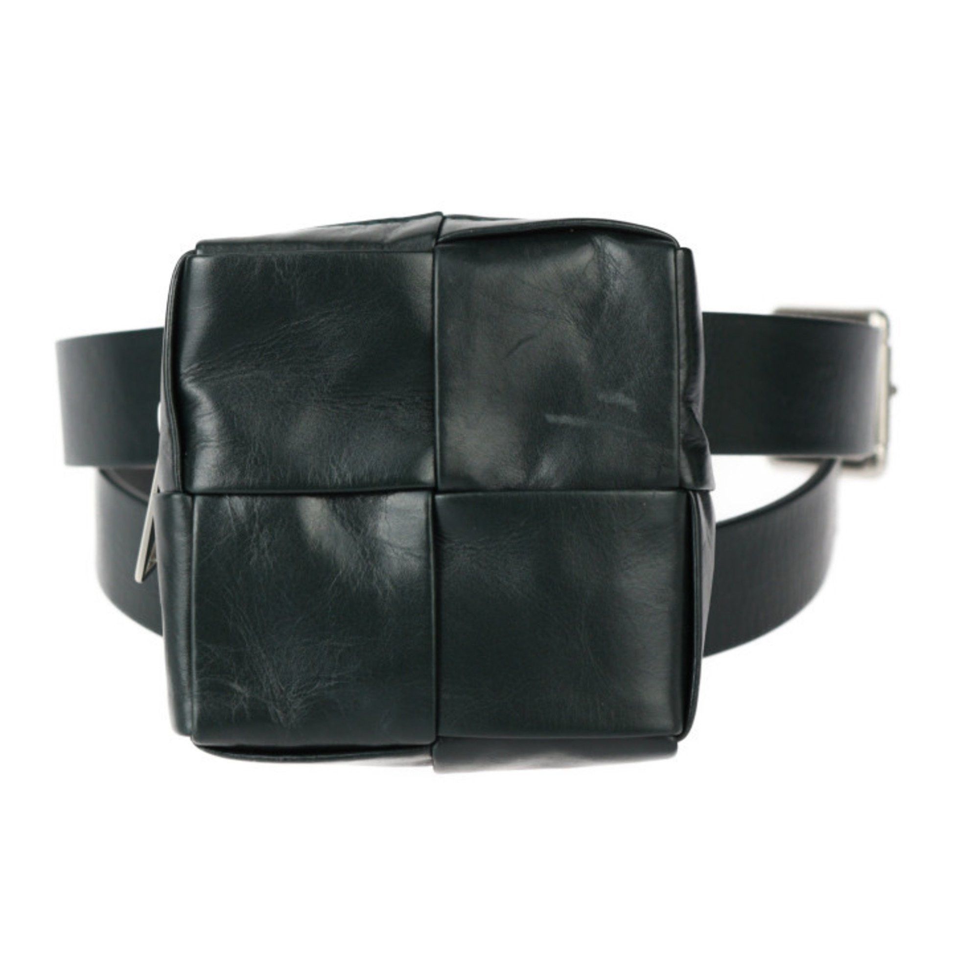Bottega Veneta BOTTEGA VENETA Intrecciato Waist Bag 709342 VA9A5 Calfskin Leather Dark Green Cassette R2418113007079 Size ONE SIZE - 1 Thumbnail