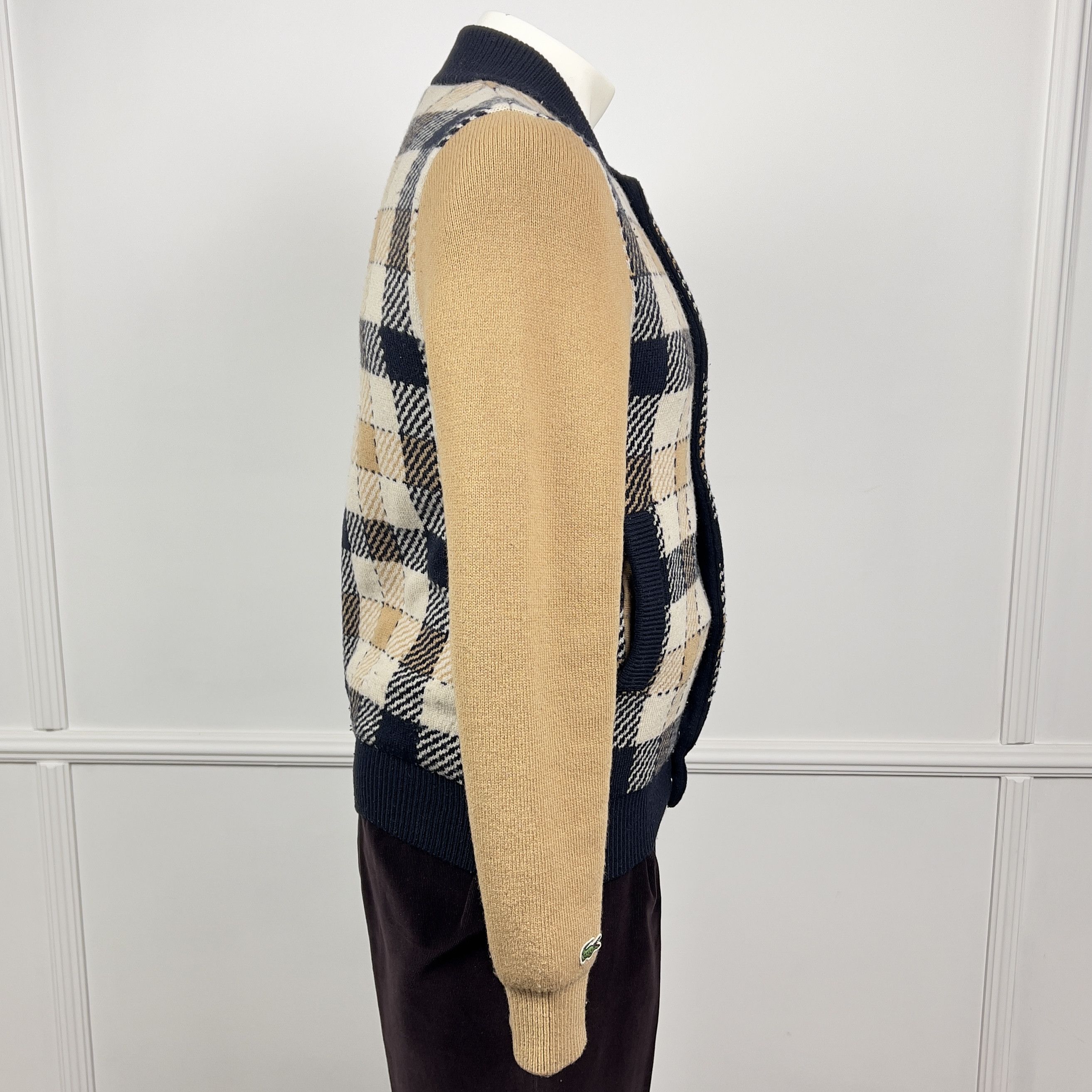 Lacoste Live The Gentlemen Style Jacket Wool Cardigan Jamper