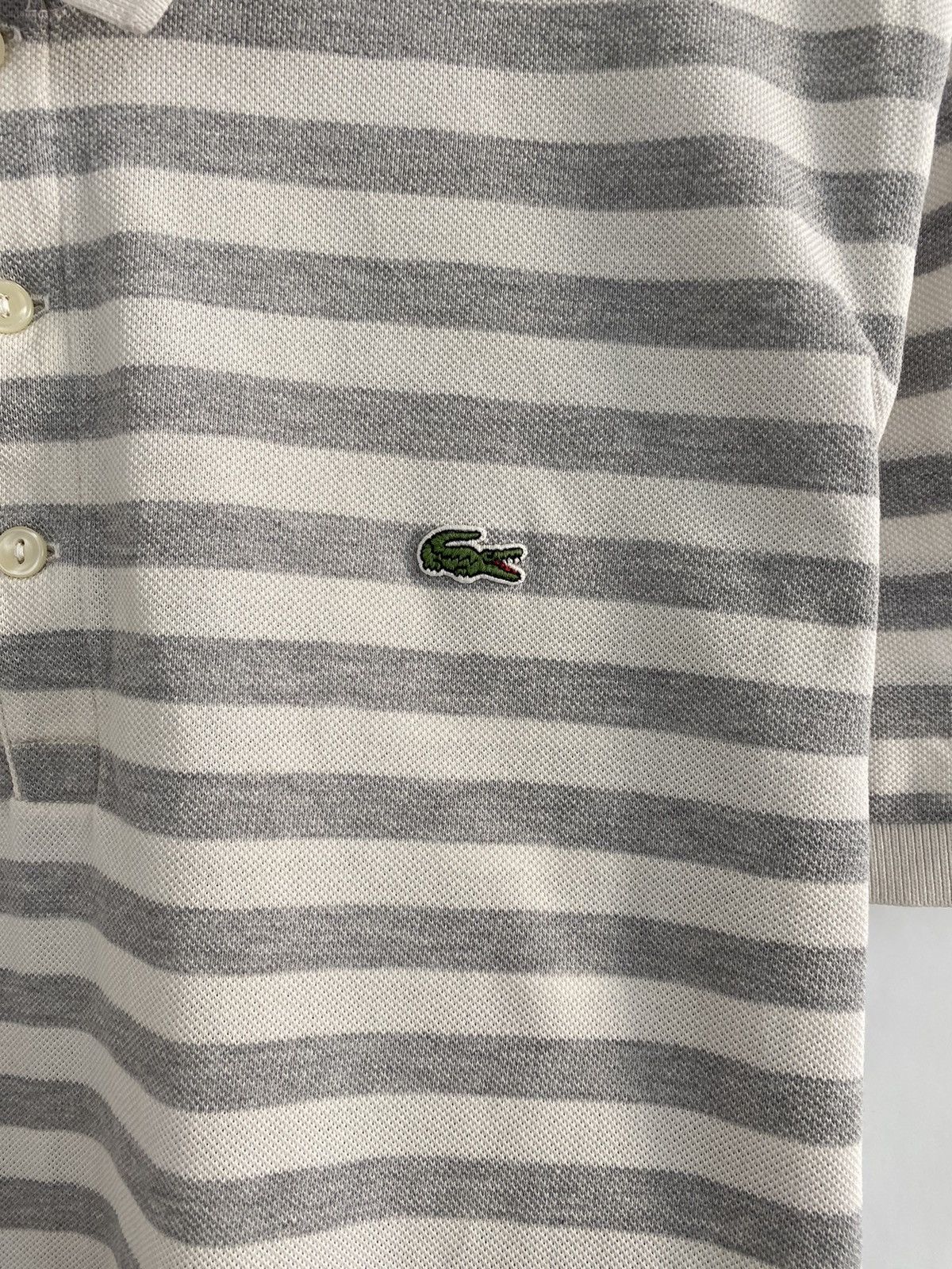 Lacoste 🇫🇷 Vintage Lacoste Polo T-Shirt made in France Retro Rare Size US L / EU 52-54 / 3 - 4 Thumbnail