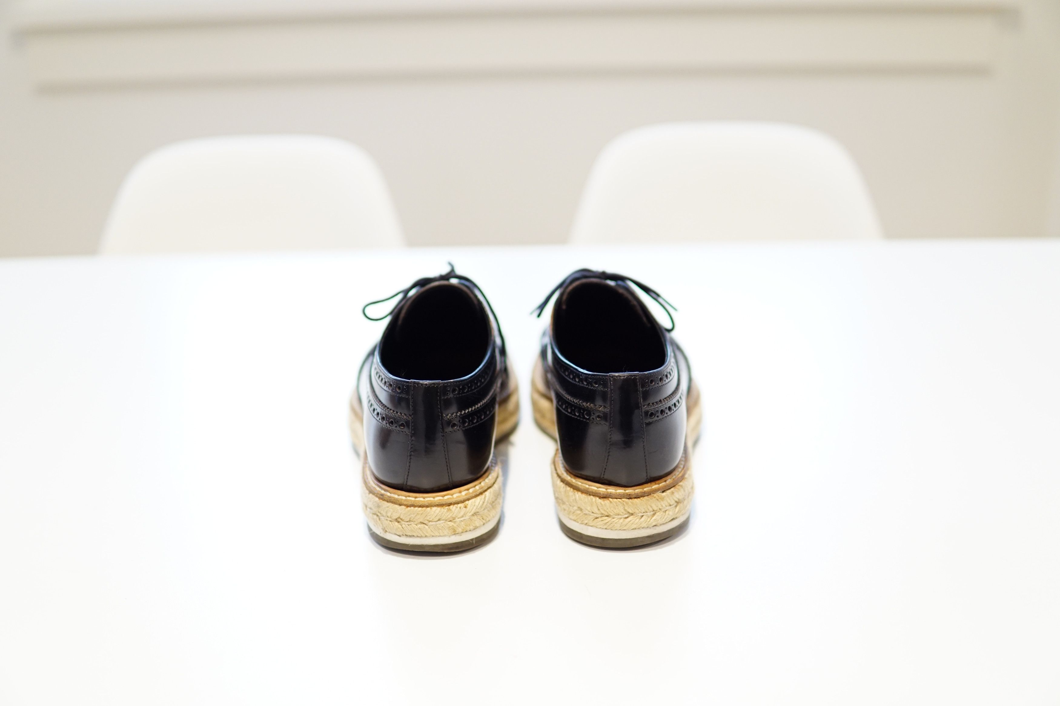 Prada SS11 Espadrille Wingtip Brogues Size US 6.5 / EU 39-40 - 5 Thumbnail