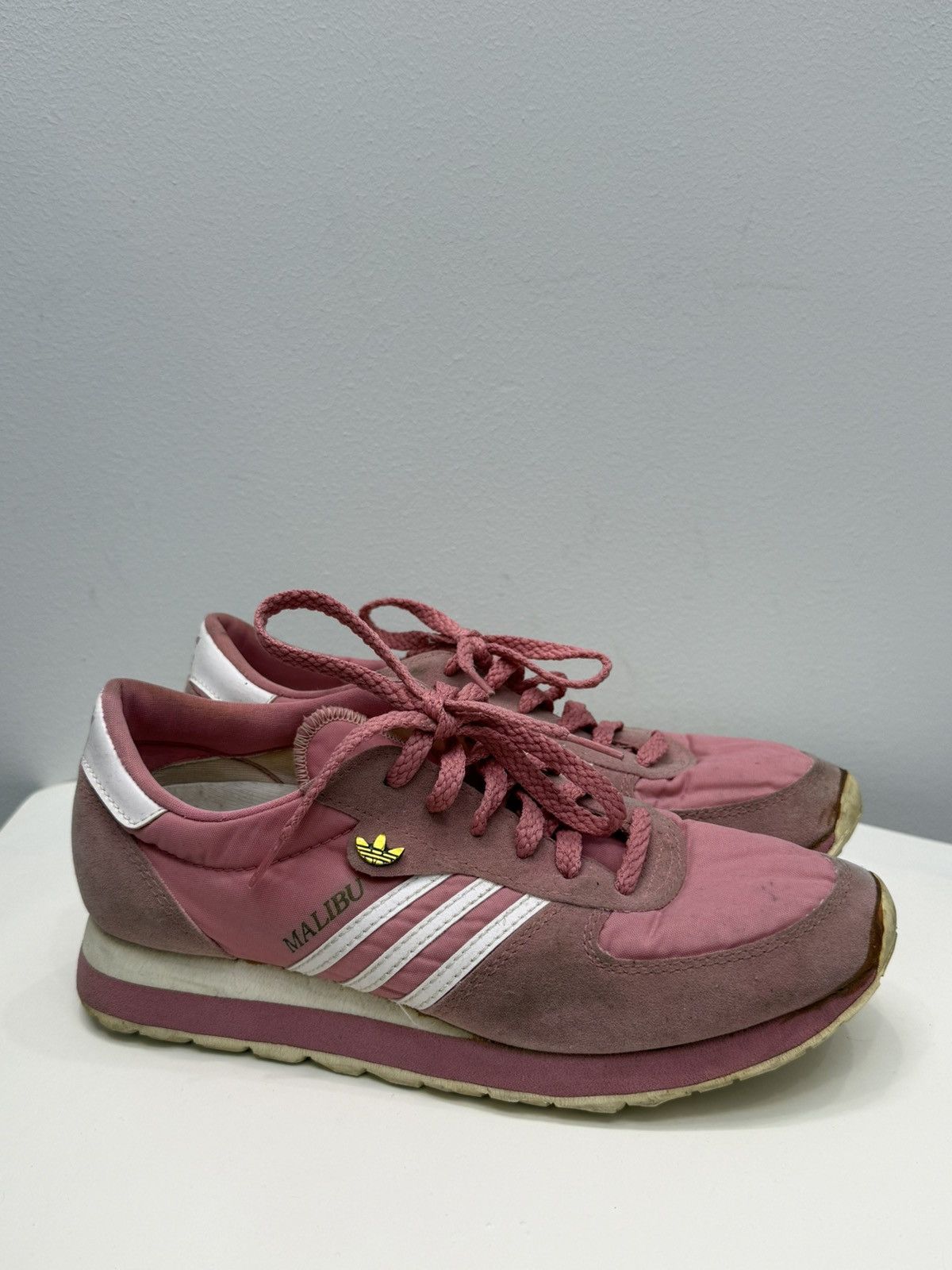 Adidas Malibu Vintage 80s Pink Waffle Running Shoes