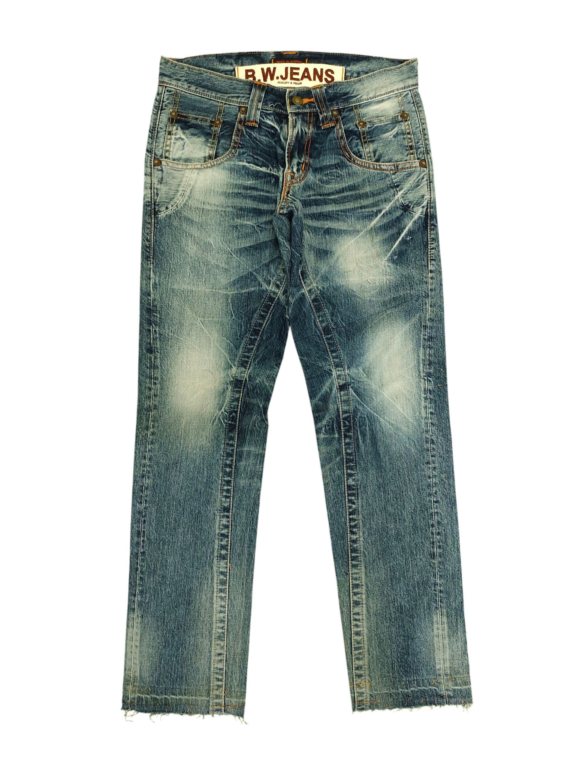 Undercover Vintage 90s Blue Way Clawmark Distress Faded Denim Jeans Size US 32 / EU 48 - 1 Thumbnail