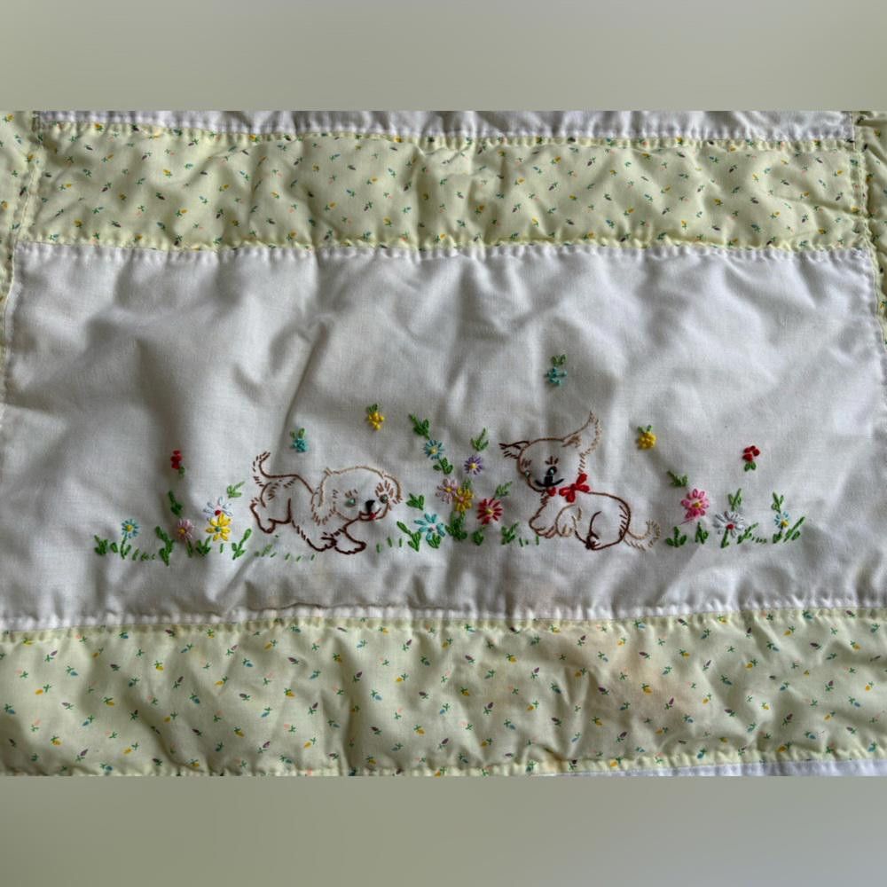 Designer Vintage embroidered Quilted Blanket Size ONE SIZE - 9 Thumbnail