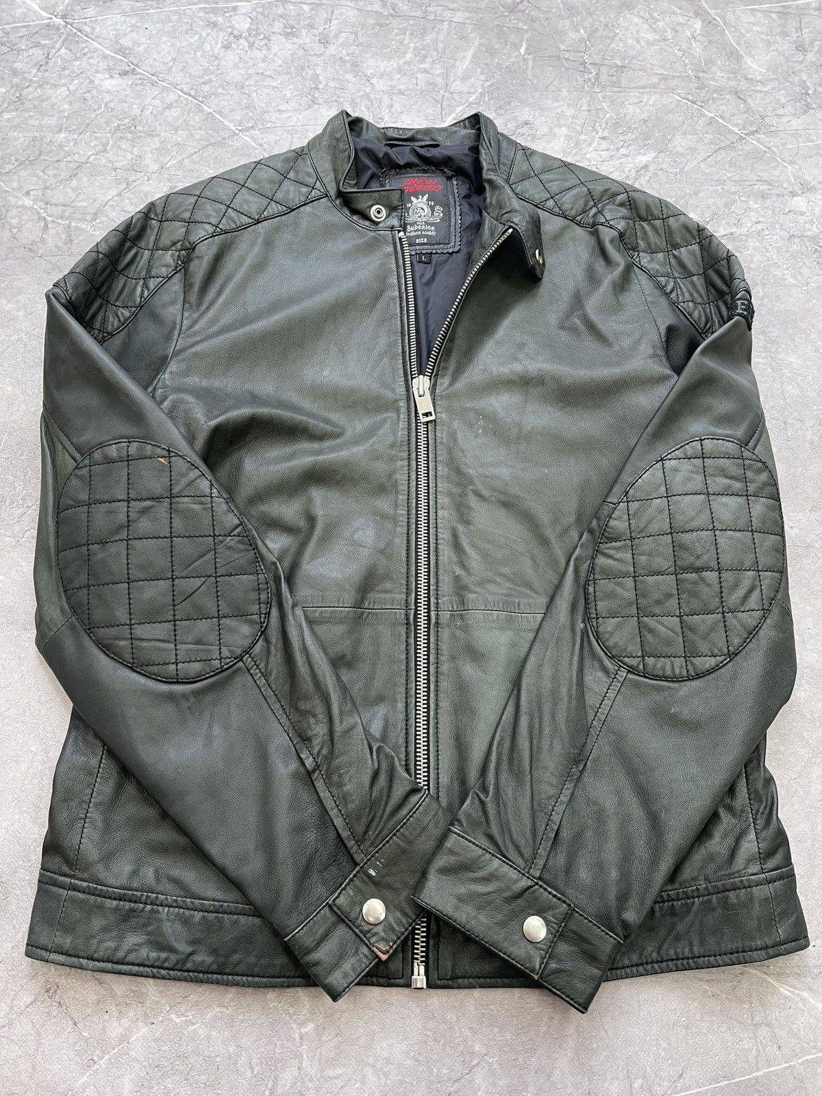 DIESEL レザー ジャケット　y2k VINTAGE DIESEL RACING Y2K LEATHER JACKET HYPE MOTO