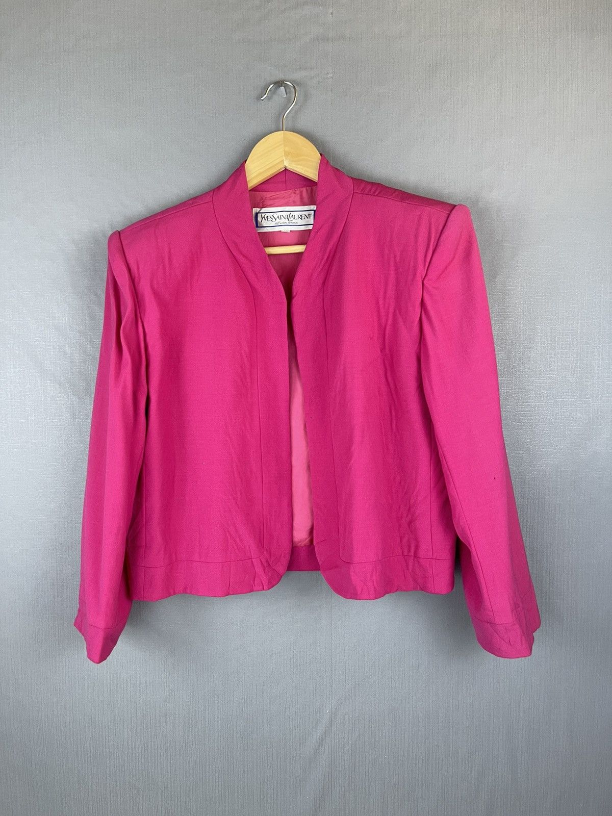 Yves Saint Laurent Vintage Yves Saint Laurent YSL Pink Blazer Size M / US 6-8 / IT 42-44 - 1 Thumbnail