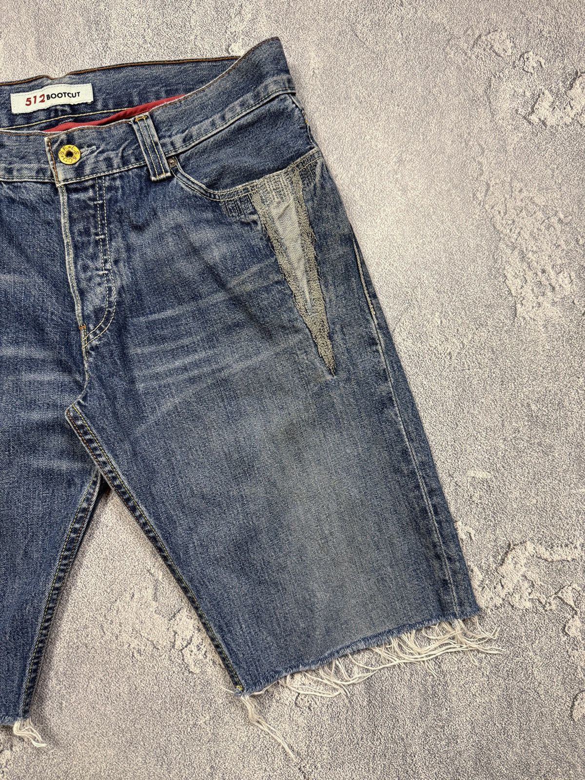 Levi's Levi’s 512 Denim Bootcut Custom Jeans Denim Shorts Size US 34 / EU 50 - 5 Thumbnail