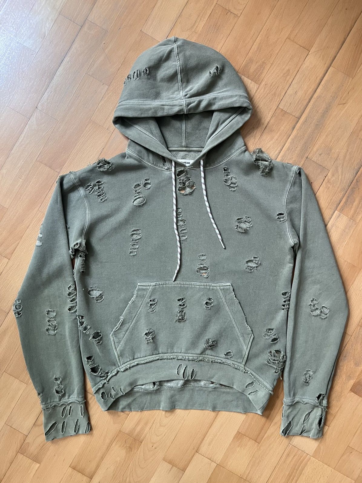 Zadig & Voltaire Zadig & Voltair distressed hoodie Size US S / EU 44-46 / 1 - 1 Thumbnail