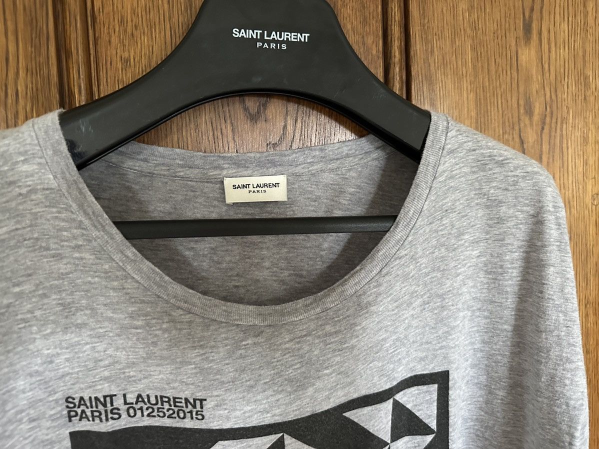 Saint Laurent Paris FW15 Saint Laurent runway show grey t shirt XL Hedi Slimane Size US XL / EU 56 / 4 - 14 Thumbnail