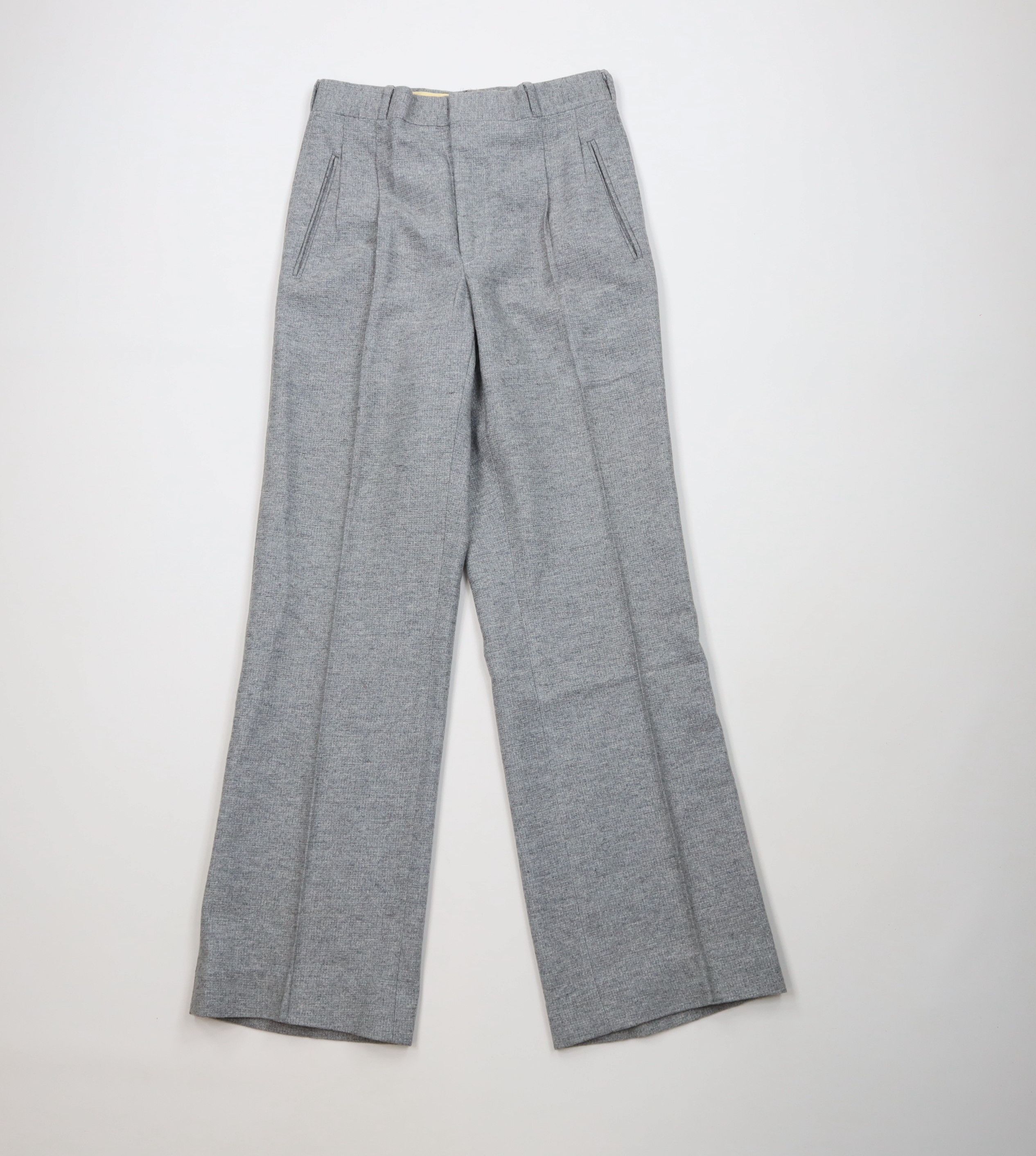 Vintage Vintage 70s Streetwear Pleated Wide Leg Chino Pants USA Size US 28 / EU 44 - 1 Thumbnail