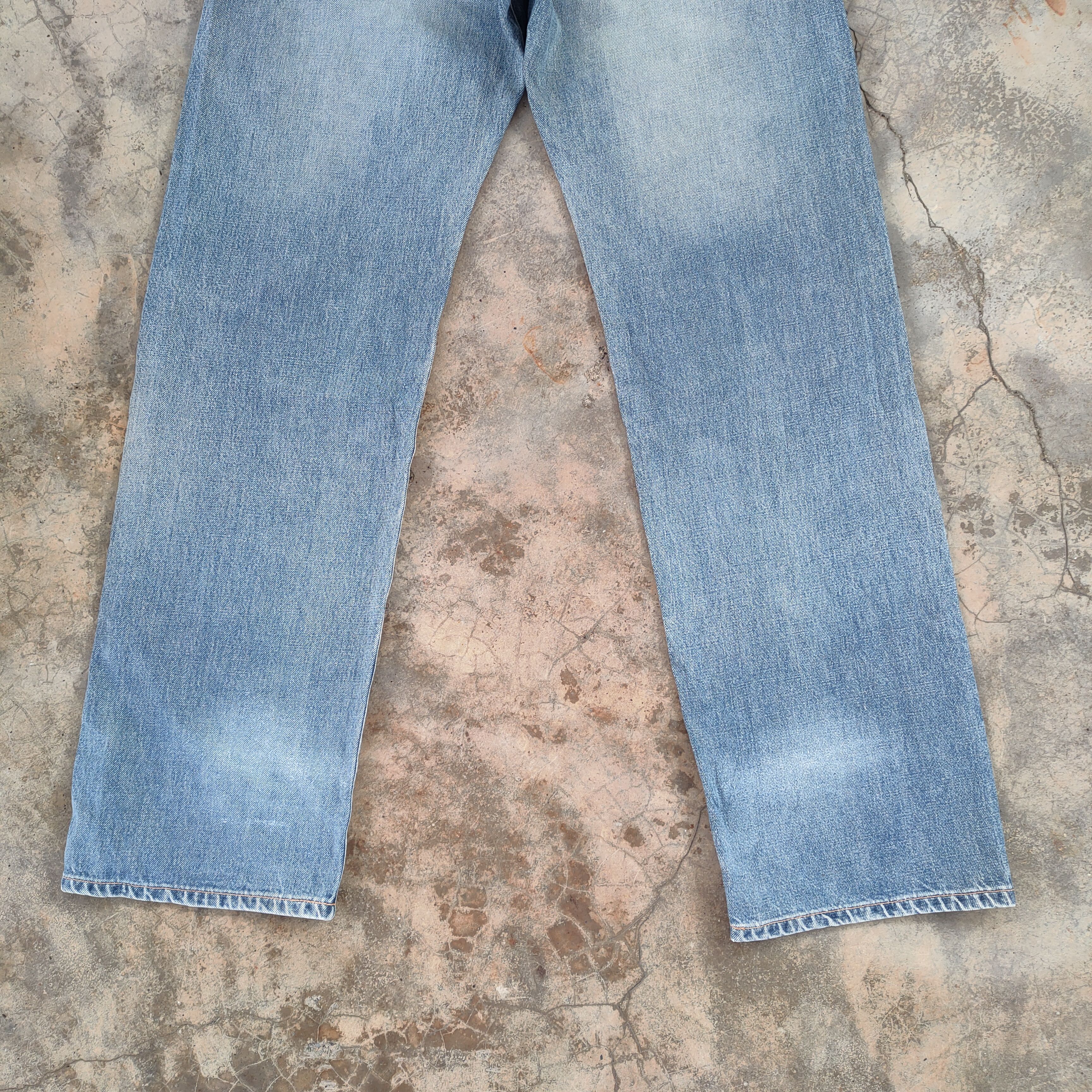 Edwin W34 VINTAGE EDWIN 505X SELVEDGE FADED DENIM PANTS Size US 34 / EU 50 - 10 Thumbnail