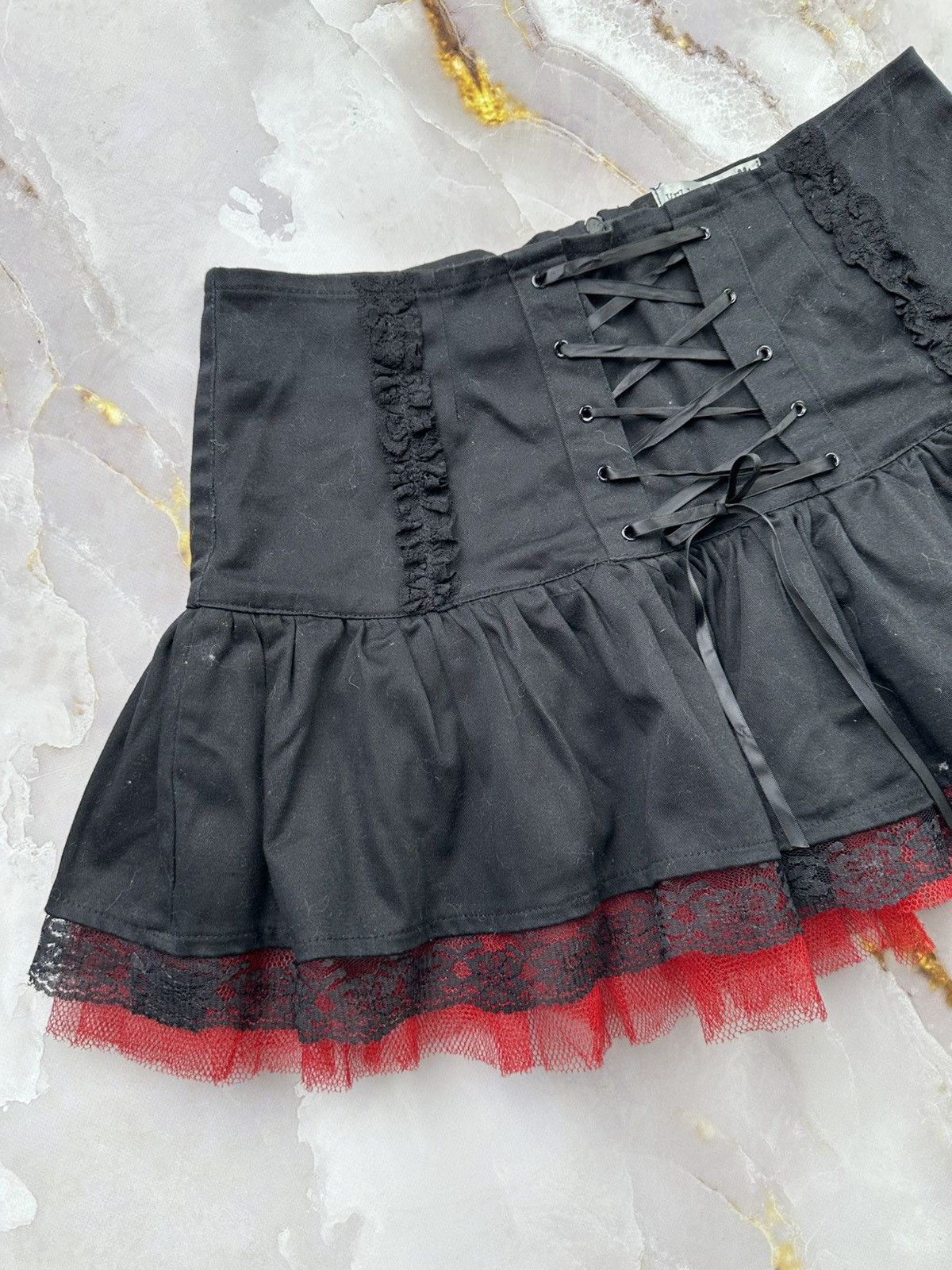 Japanese Brand Vintage Flared Mini Skirt Size 29" - 2 Thumbnail