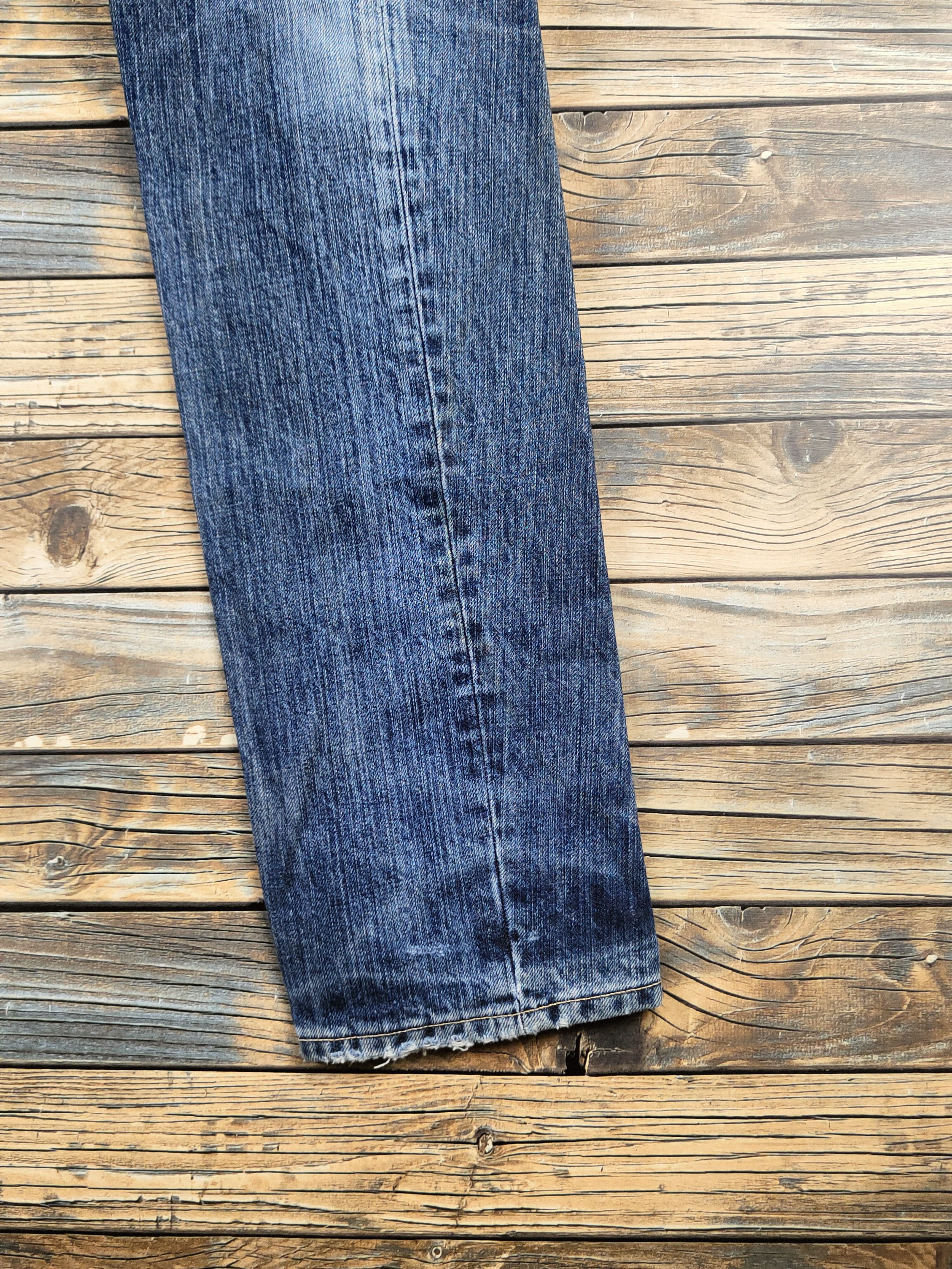 Levi's DL Levi's engineered Blue Distressed Ripped Jeans #46-822 Size US 31 - 6 Thumbnail