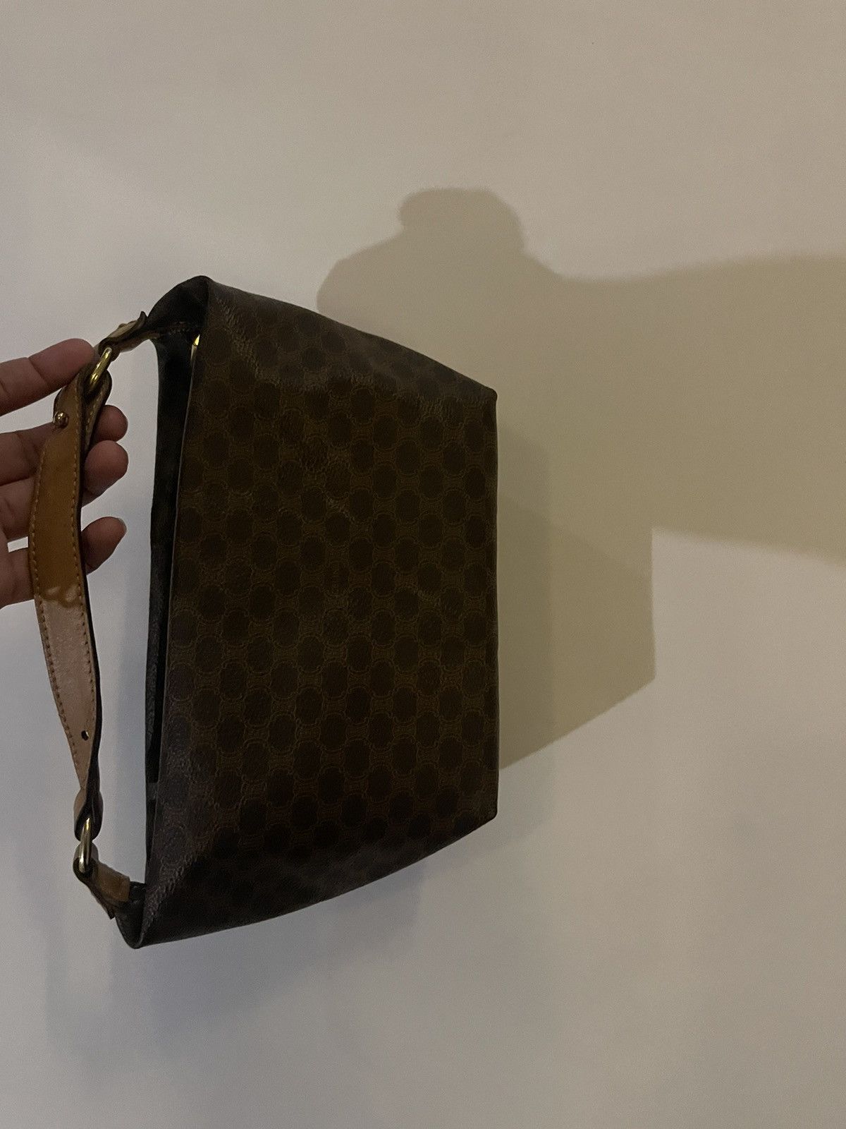 Celine × Vintage Celine Macadam Triomphe Pochette Handbag Size ONE SIZE - 12 Thumbnail