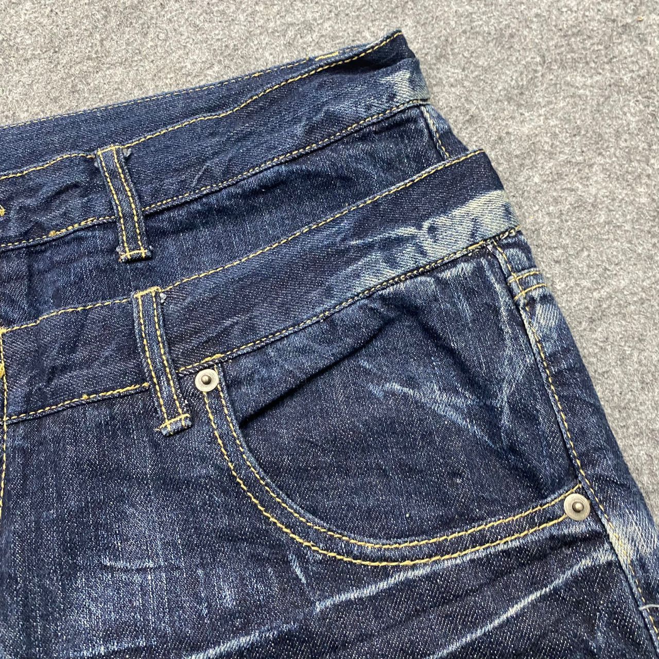 If Six Was Nine Vintage Back & Forth Double waist Distressed Denim Size US 38 / EU 54 - 9 Thumbnail