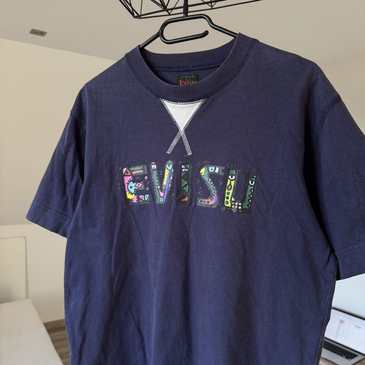 Evisu × Japanese Brand Evisu Vintage Washed Navy Logo T-shirt L Japanese brand Size US L / EU 52-54 / 3 - 10 Thumbnail