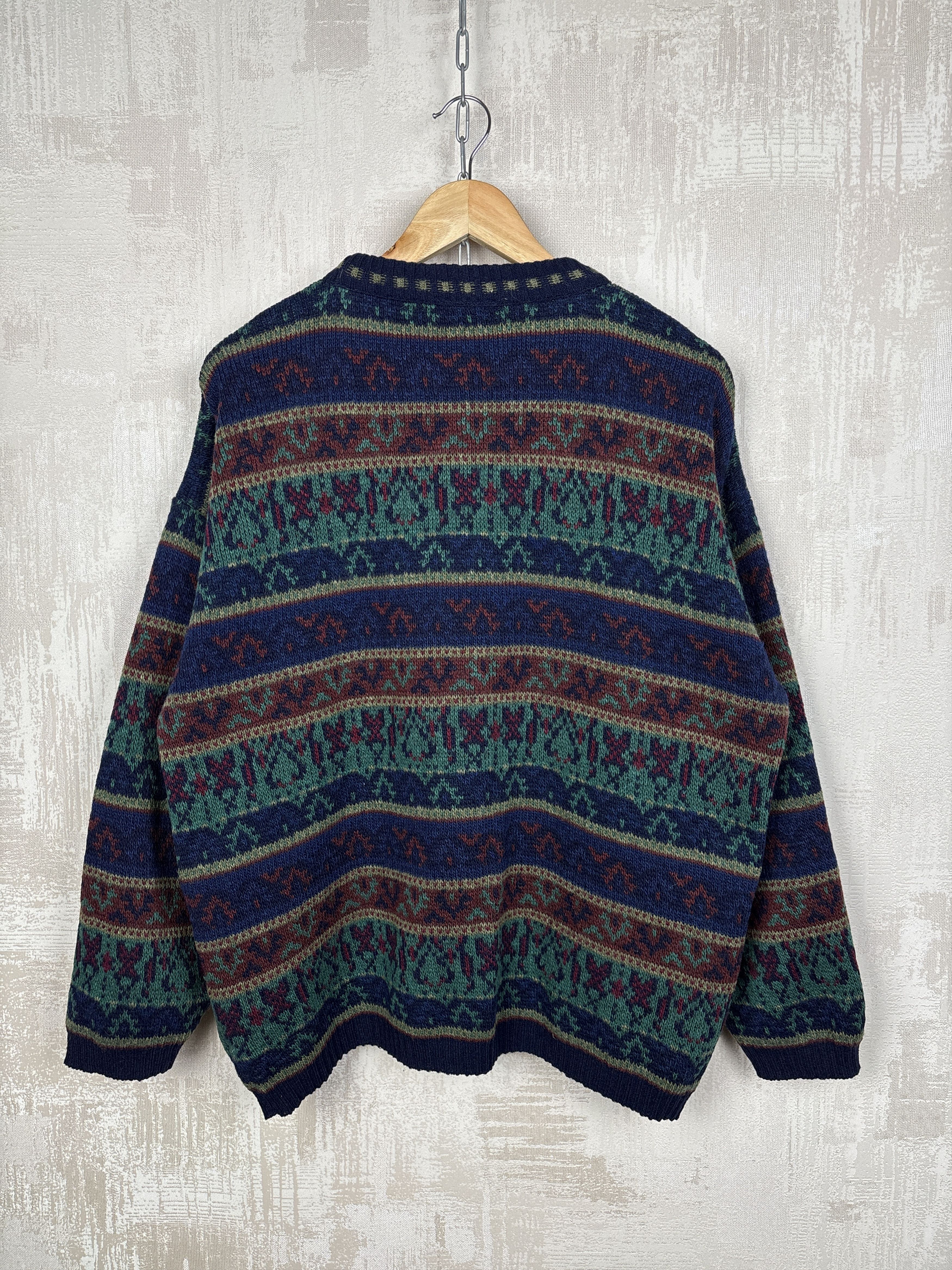 Other Dunn & Co Vintage Knit Sweater Wool Blend Fair Isle Pattern Size US L / EU 52-54 / 3 - 12 Thumbnail