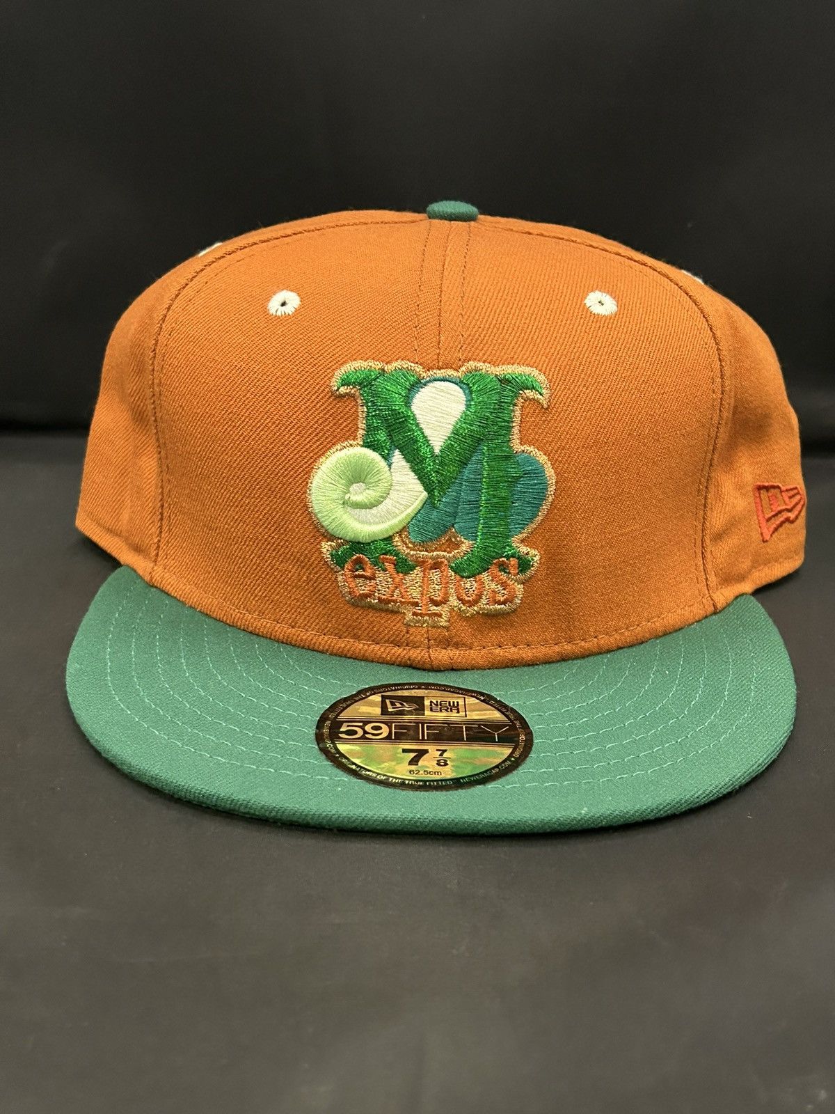 new-era-7-7-8-montreal-expos-burnt-orange-green-brim-vintage-grailed