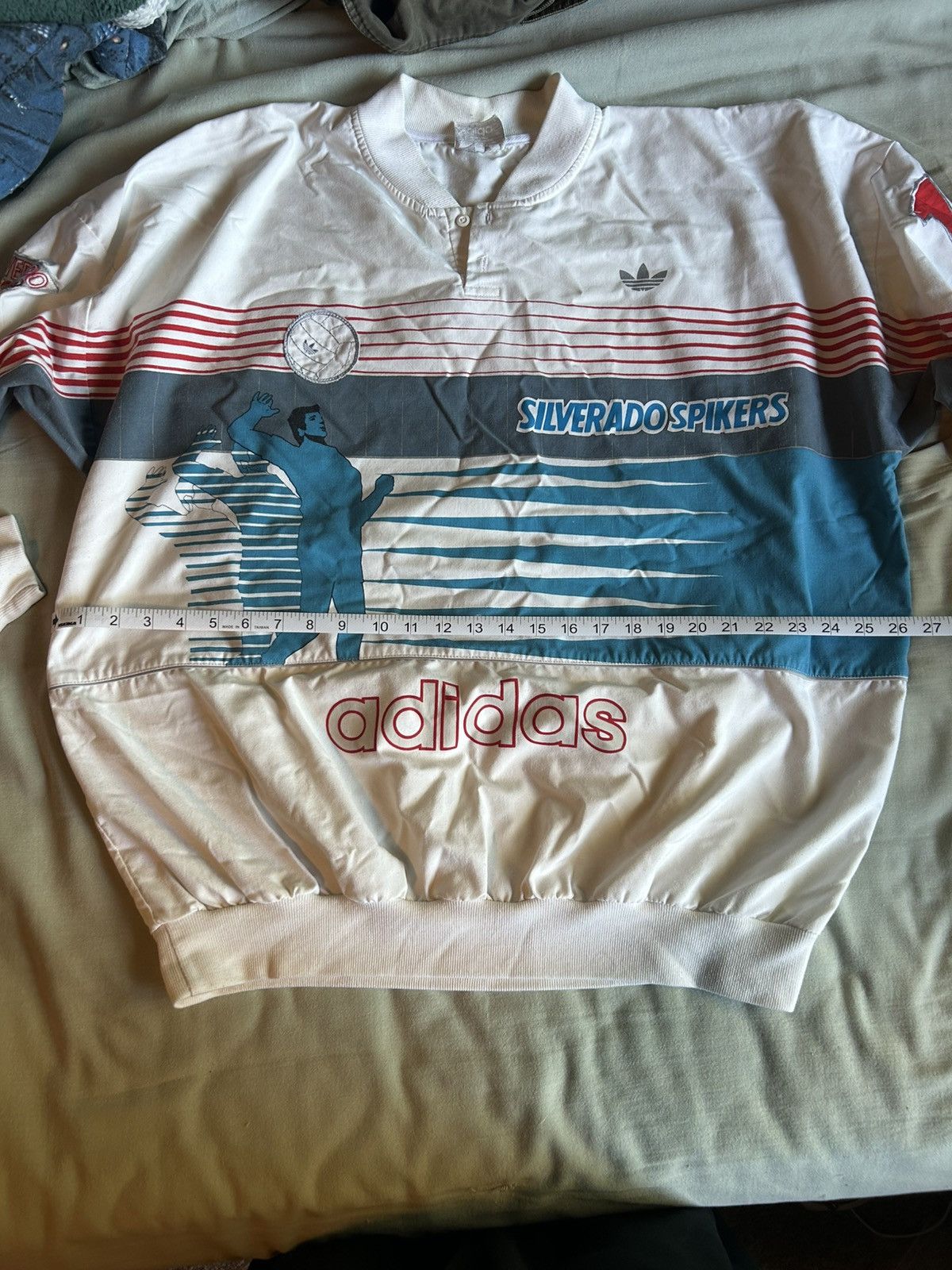 Adidas vintage 1980s adidas silverado spikers volleyball jumper Size US XL / EU 56 / 4 - 9 Thumbnail