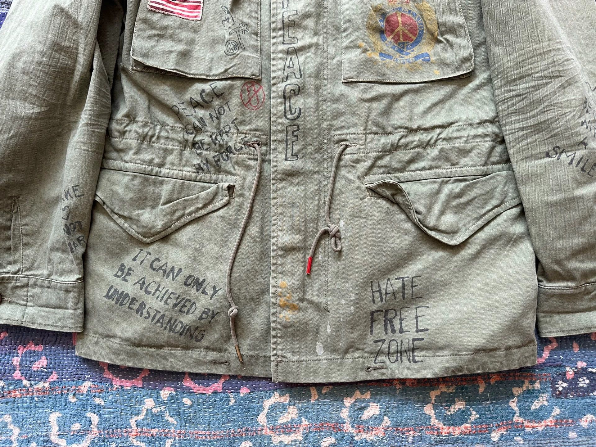 RRL Ralph Lauren RRL Anti-War M65 Jacket M Good Condition Size US M / EU 48-50 / 2 - 4 Thumbnail